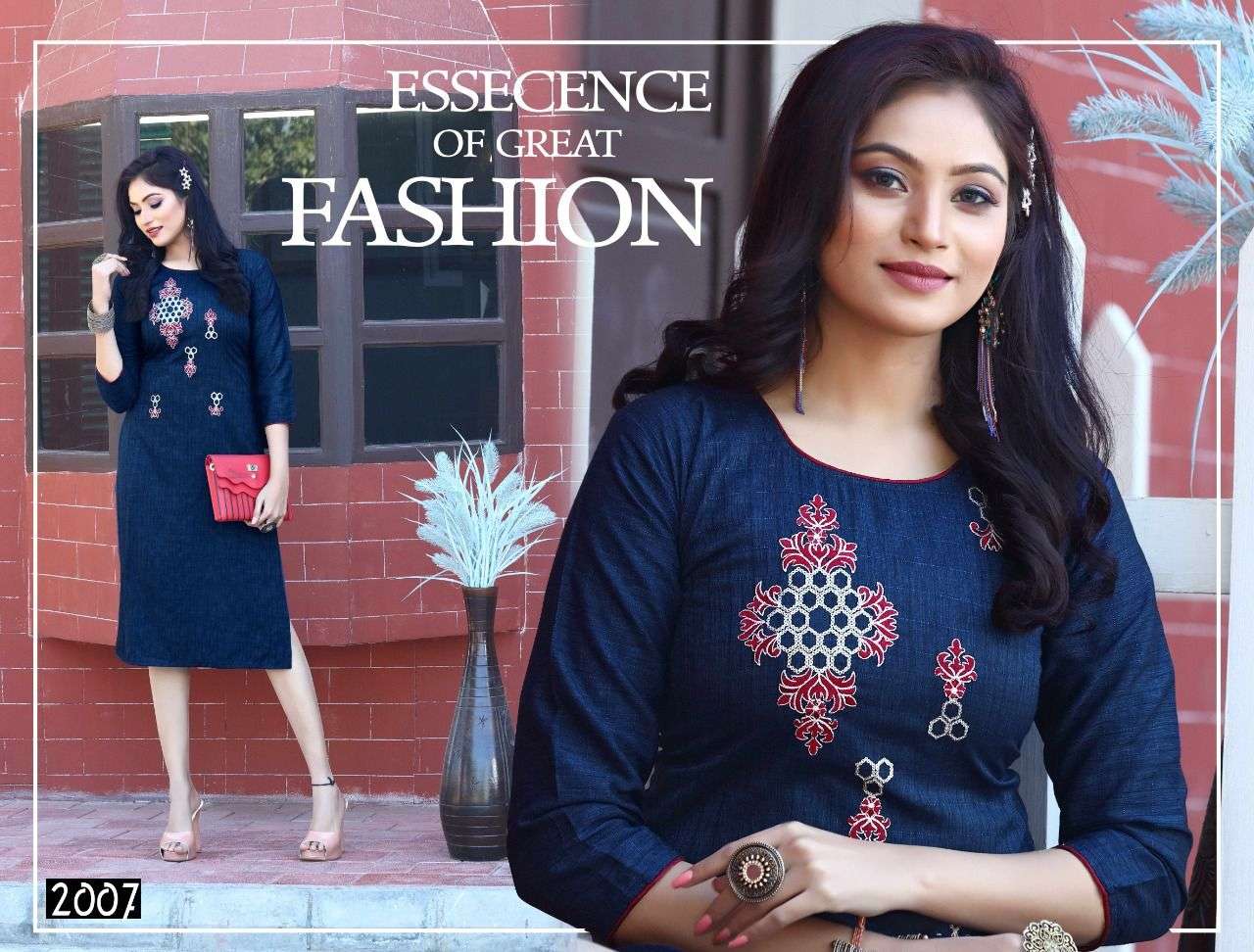 STAR BY BEAUTY QUEEN 2001 TO 2008 SERIES DESIGNER STYLISH FANCY COLORFUL BEAUTIFUL PARTY WEAR & ETHNIC WEAR COLLECTION RAYON EMBROIDERY KURTIS AT WHOLESALE PRICE