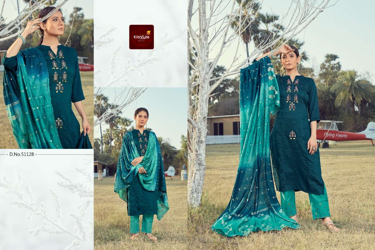 JASHN BY KRISHRIYAA BEAUTIFUL SUITS COLORFUL STYLISH FANCY CASUAL WEAR & ETHNIC WEAR VISCOSE EMBROIDERED DRESSES AT WHOLESALE PRICE