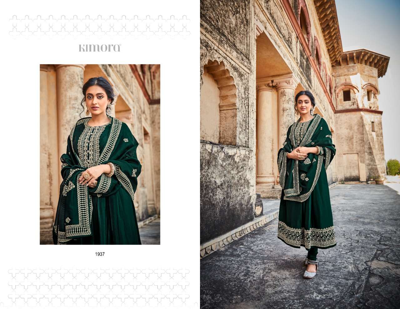 LEELAH BY KIMORA FASHION 1931 TO 1938 SERIES BEAUTIFUL SUITS COLORFUL STYLISH FANCY CASUAL WEAR & ETHNIC WEAR RUSSIAN SILK EMBROIDERED DRESSES AT WHOLESALE PRICE