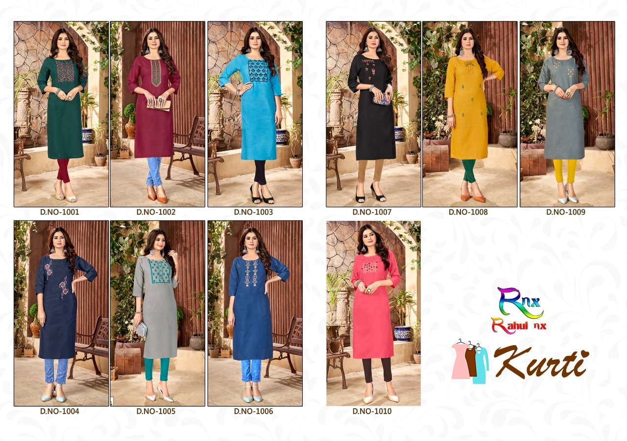 KURTI BY RAHUL NX 1001 TO 1010 SERIES DESIGNER STYLISH FANCY COLORFUL BEAUTIFUL PARTY WEAR & ETHNIC WEAR COLLECTION HANDLOOM COTTON KURTIS AT WHOLESALE PRICE