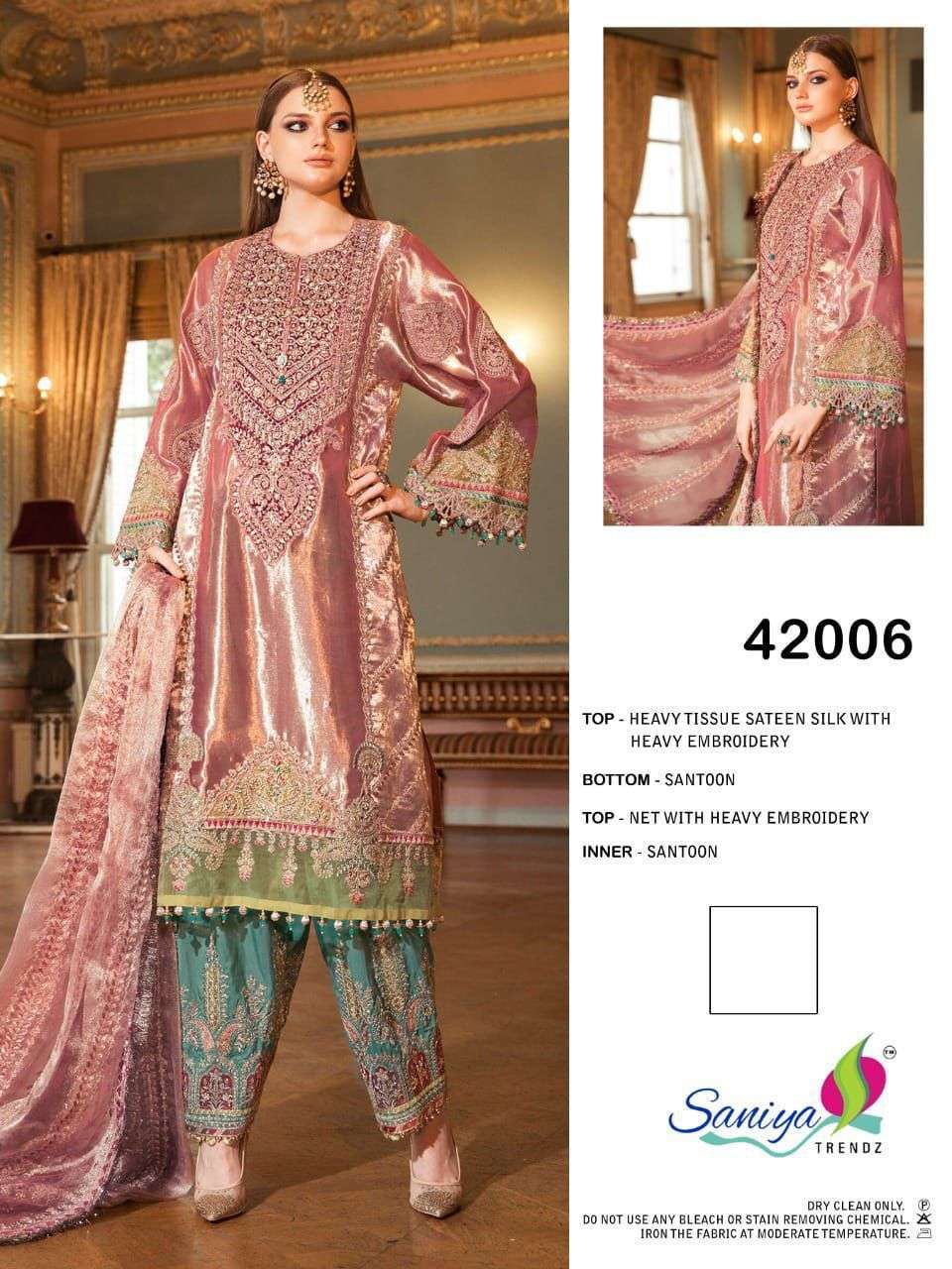 Saniya Trendz Hit Design 42006 By Saniya Trendz Beautiful Pakistani Suits Colorful Stylish Fancy Casual Wear Pure Cotton Embroidered Dresses At Wholesale Price