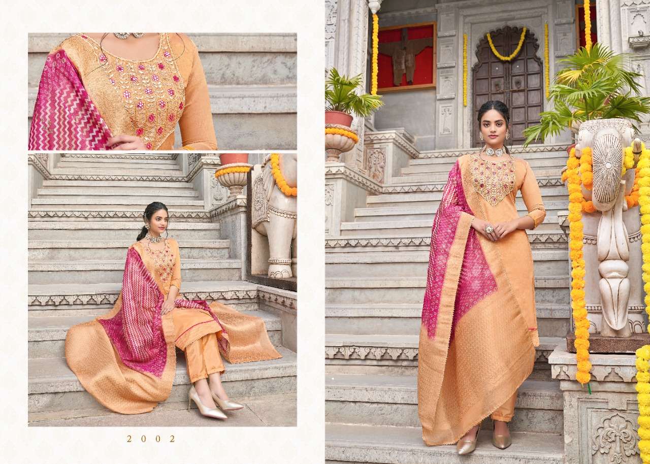 MANN MAHEK VOL-2 BY 7 CLOUDS 2001 TO 2006 SERIES BEAUTIFUL SUITS COLORFUL STYLISH FANCY CASUAL WEAR & ETHNIC WEAR PURE BANARASI DRESSES AT WHOLESALE PRICE