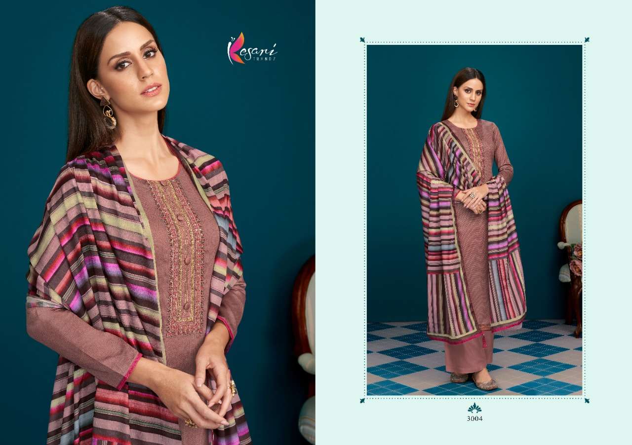 ZENIA BY KESARI TRENDZ 3001 TO 3008 SERIES BEAUTIFUL STYLISH SUITS FANCY COLORFUL CASUAL WEAR & ETHNIC WEAR & READY TO WEAR HEAVY JAM COTTON EMBROIDERED DRESSES AT WHOLESALE PRICE