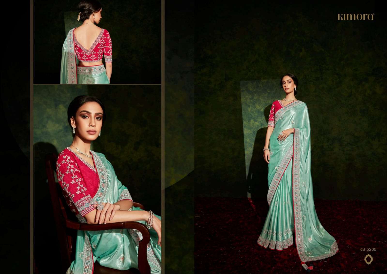 Kajal Vol-10 By Kimora Fashion 5201 To 5215 Series Indian Traditional Wear Collection Beautiful Stylish Fancy Colorful Party Wear & Occasional Wear Fancy Sarees At Wholesale Price