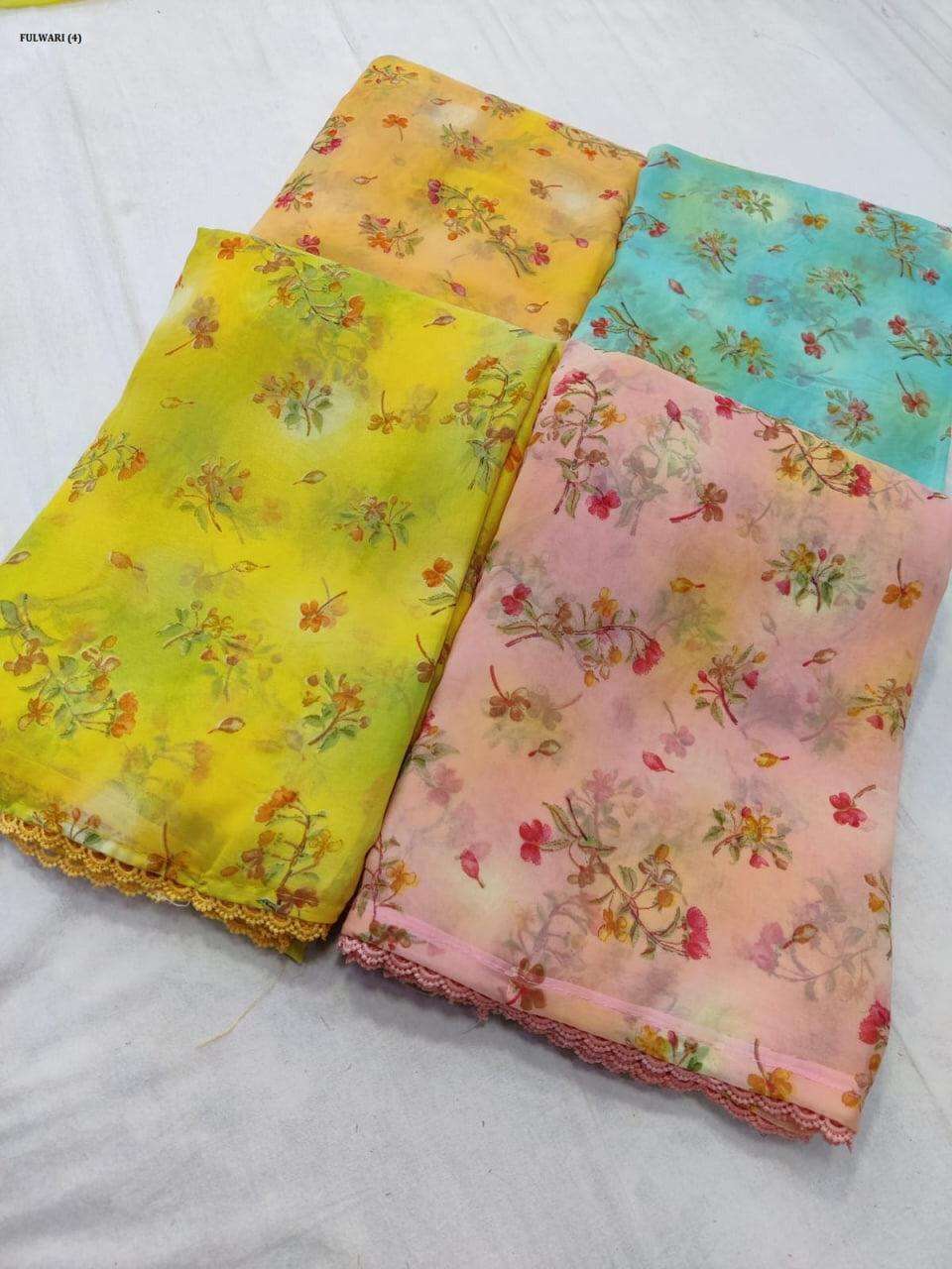 FULWARI BY SHREE MATARAM 01 TO 20 SERIES INDIAN TRADITIONAL WEAR COLLECTION BEAUTIFUL STYLISH FANCY COLORFUL PARTY WEAR & OCCASIONAL WEAR COTTON PRINT SAREES AT WHOLESALE PRICE