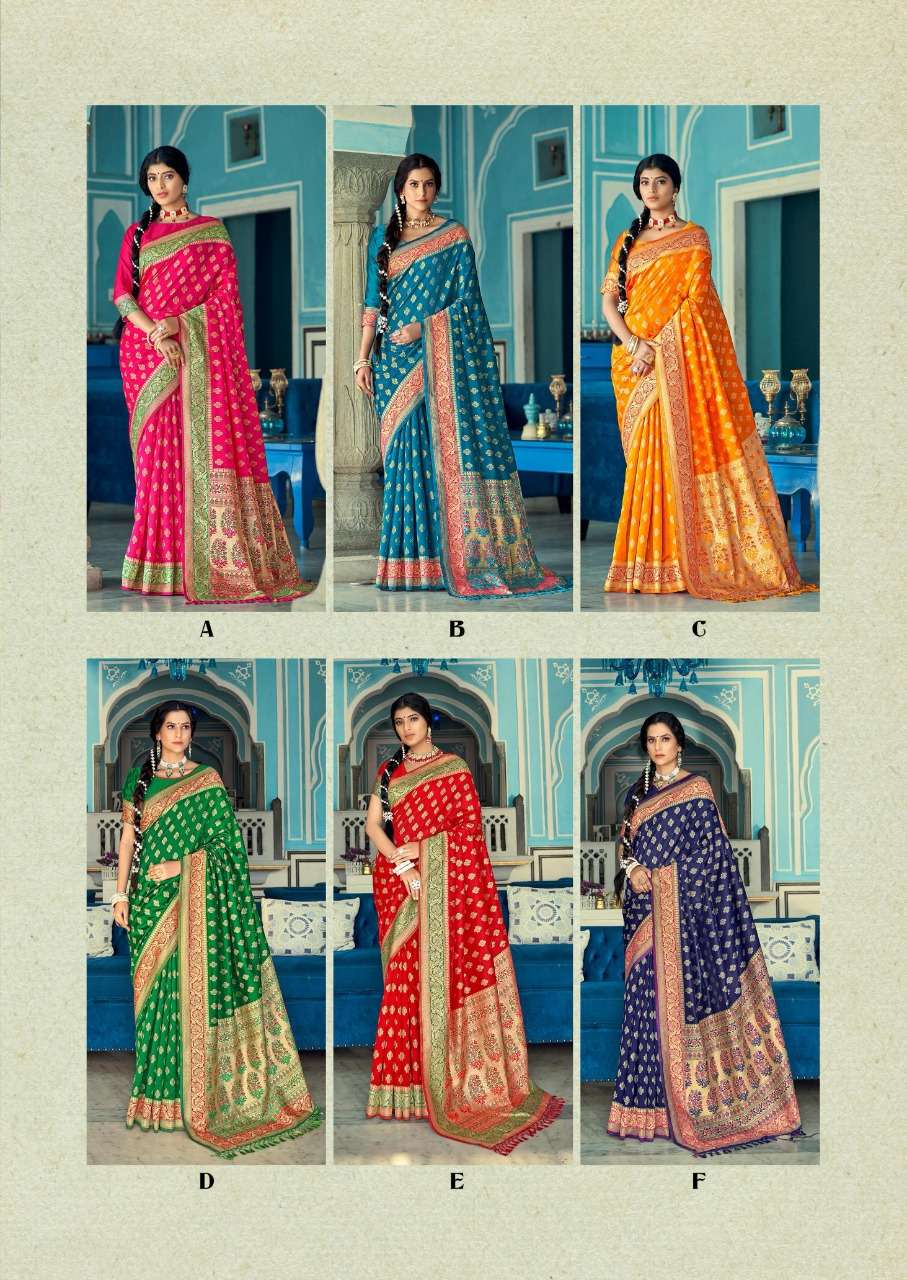 BANARASI WEAVES VOL-4 BY SHANGRILA A TO F SERIES INDIAN TRADITIONAL WEAR COLLECTION BEAUTIFUL STYLISH FANCY COLORFUL PARTY WEAR & OCCASIONAL WEAR HEAVY SILK SAREES AT WHOLESALE PRICE