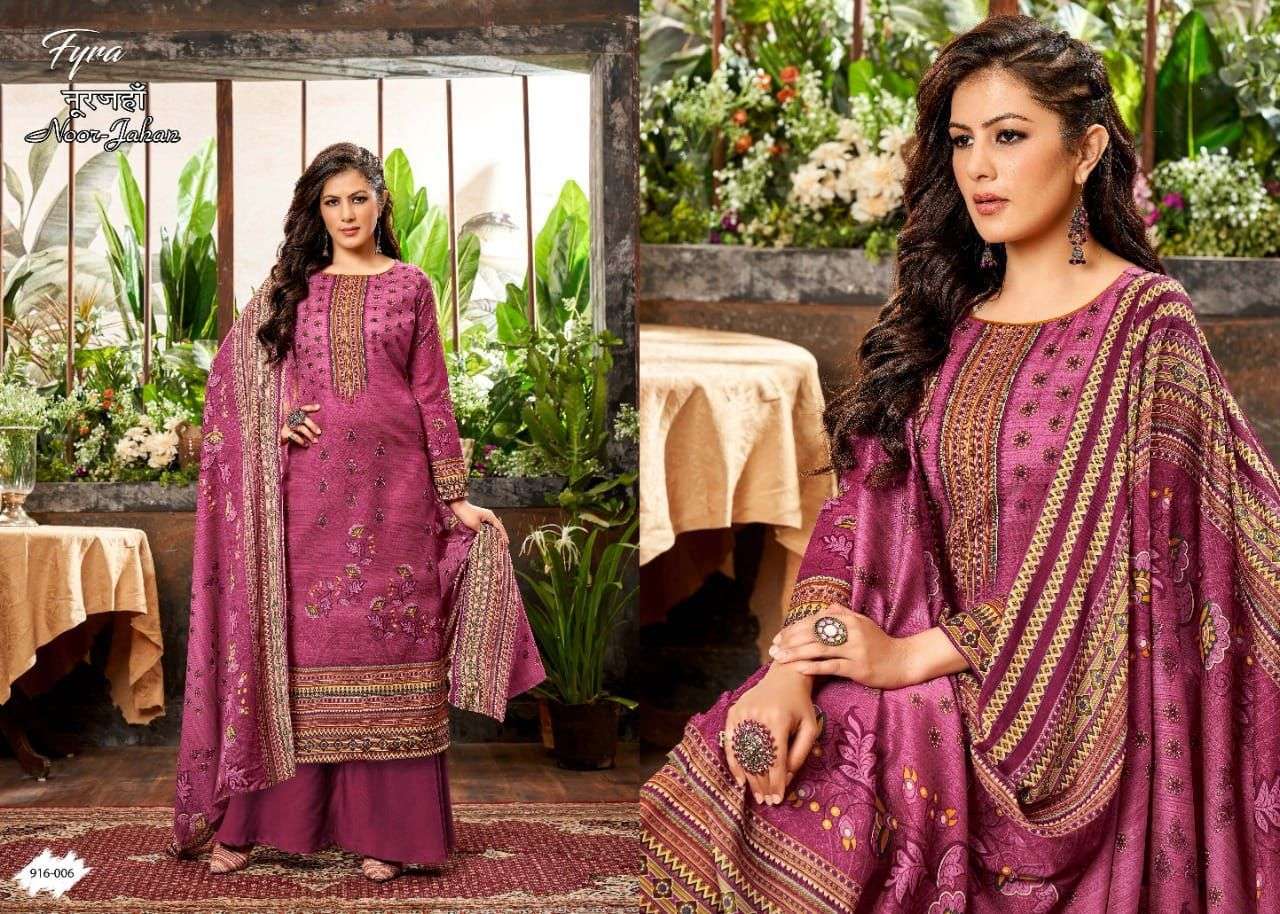 NOOR-JAHAN 916 SERIES BY FYRA 916-001 TO 916-010 SERIES BEAUTIFUL SUITS COLORFUL STYLISH FANCY CASUAL WEAR & ETHNIC WEAR PURE SOFT COTTON DIGITAL PRINT DRESSES AT WHOLESALE PRICE