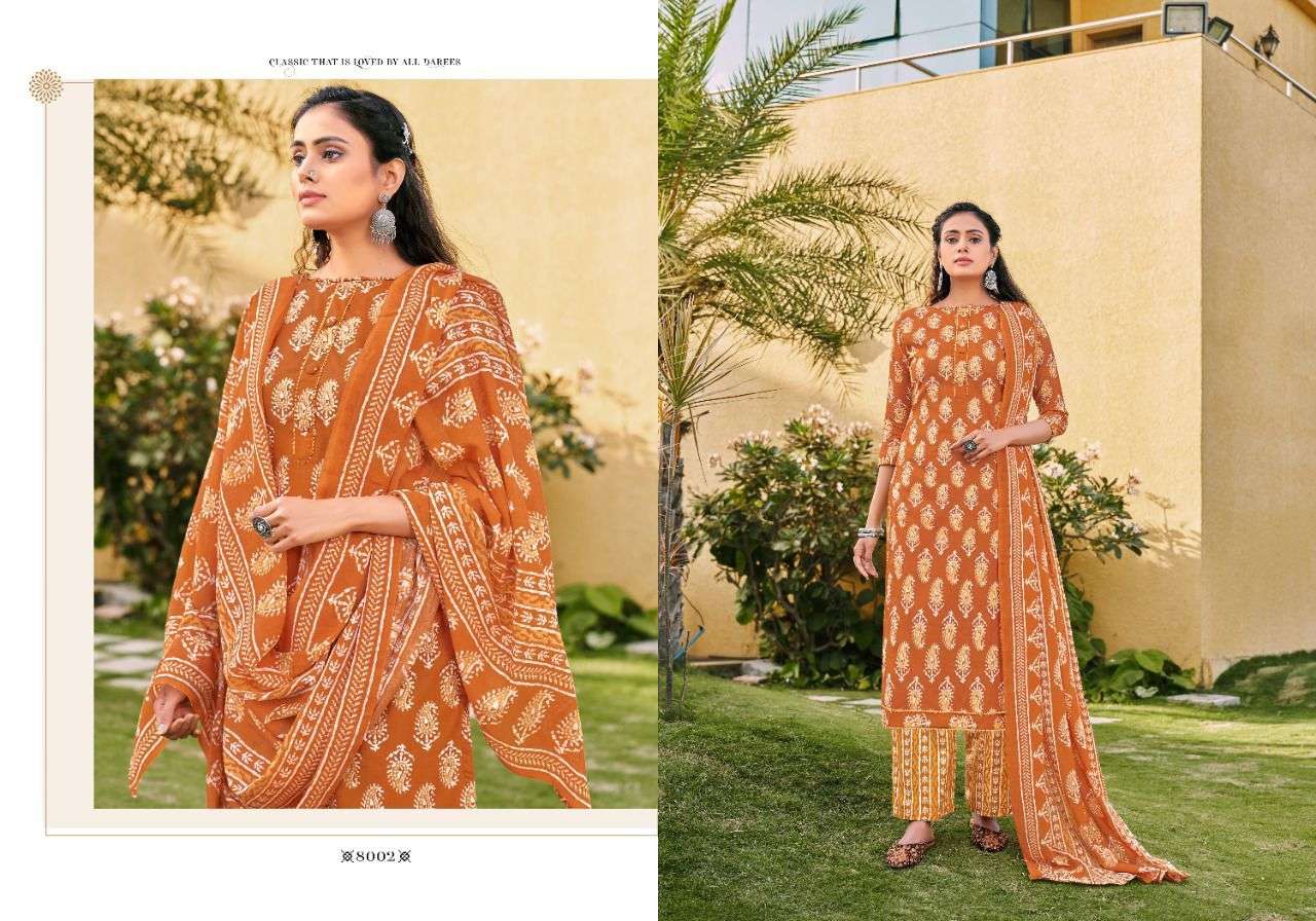 RUBY BY RADHA FAB 8001 TO 8010 SERIES BEAUTIFUL STYLISH SUITS FANCY COLORFUL CASUAL WEAR & ETHNIC WEAR & READY TO WEAR HEAVY COTTON PRINTED DRESSES AT WHOLESALE PRICE