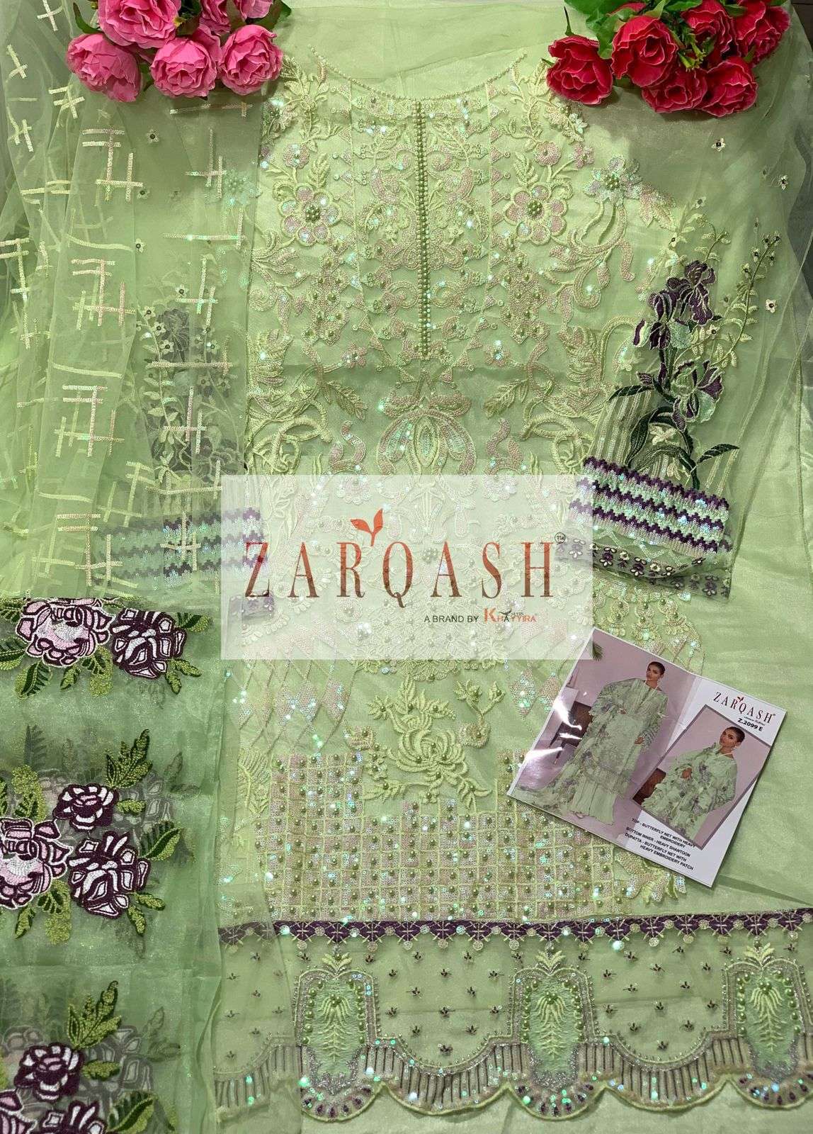 Jihan Vol-2 By Zarqash 2099-A To 2099-D Series Beautiful Summer Collection Pakisatni Suits Stylish Fancy Colorful Casual Wear & Ethnic Wear Faux Georgette Embroidered Dresses At Wholesale Price