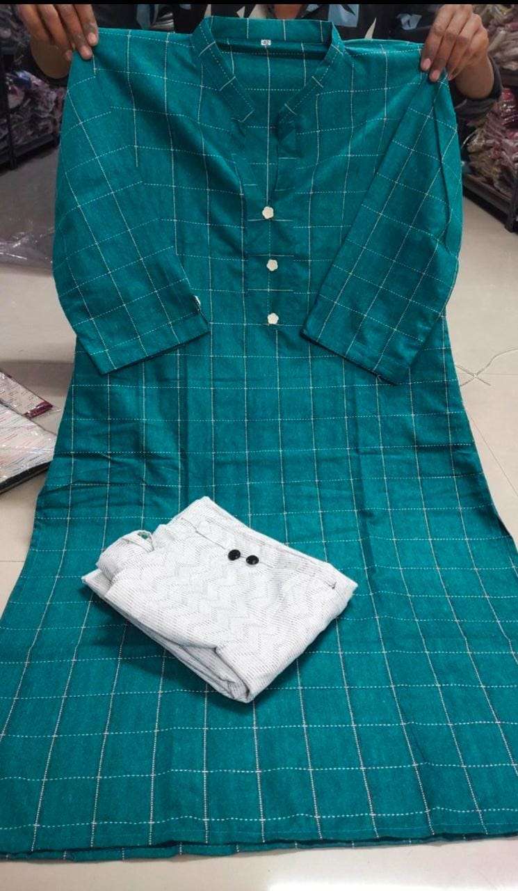KT-1100 BY KAAMIRI 01 TO 08 SERIES  DESIGNER BEAUTIFUL STYLISH FANCY COLORFUL PARTY WEAR & OCCASIONAL WEAR COTTON KHADI  KURTIS AND BOTTOM AT WHOLESALE PRICE