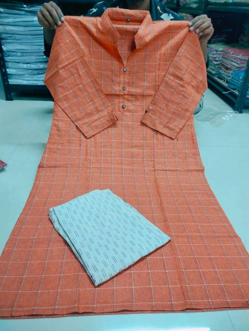 KT-1100 BY KAAMIRI 01 TO 08 SERIES  DESIGNER BEAUTIFUL STYLISH FANCY COLORFUL PARTY WEAR & OCCASIONAL WEAR COTTON KHADI  KURTIS AND BOTTOM AT WHOLESALE PRICE