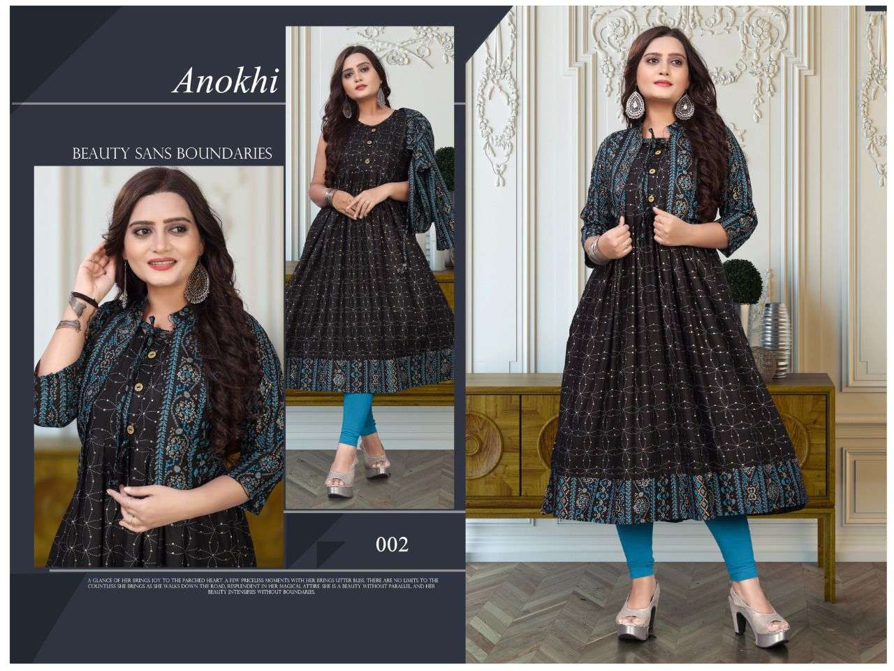 ANOKHI BY AKHAND JYOT 001 TO 010 SERIES DESIGNER STYLISH FANCY COLORFUL BEAUTIFUL PARTY WEAR & ETHNIC WEAR COLLECTION PURE RAYON KURTIS AT WHOLESALE PRICE