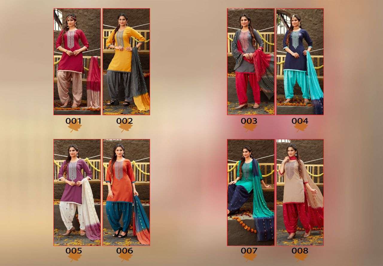 HI-FASHION BY MASTER 001 TO 008 SERIES BEAUTIFUL SUITS COLORFUL STYLISH FANCY CASUAL WEAR & ETHNIC WEAR HEAVY RAYON EMBROIDERED DRESSES AT WHOLESALE PRICE