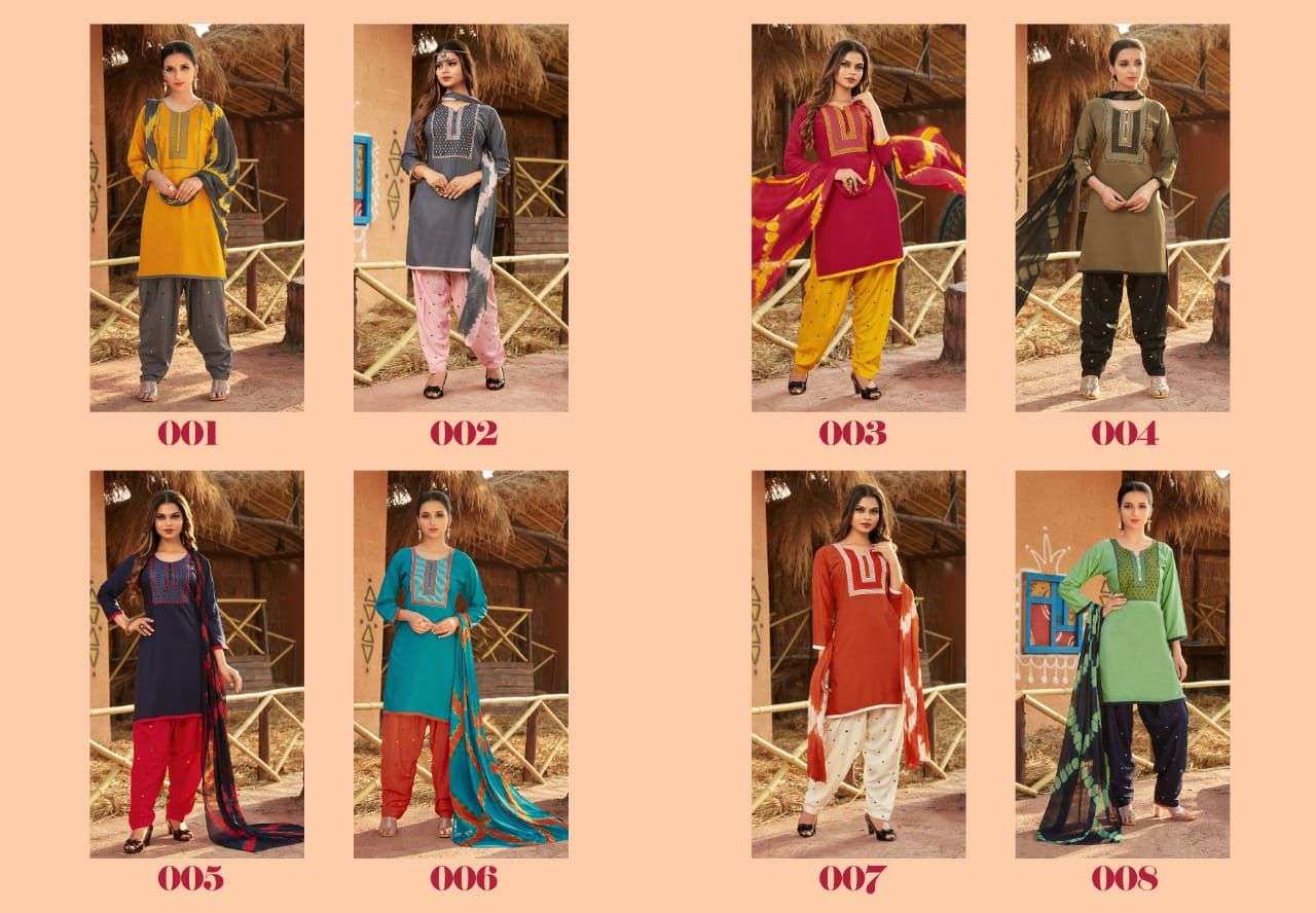 CUTIE-PIE BY MANJEERA 001 TO 008 SERIES BEAUTIFUL RAYON SUITS COLORFUL STYLISH FANCY CASUAL WEAR & ETHNIC WEAR RAYON WITH WORK DRESSES AT WHOLESALE PRICE