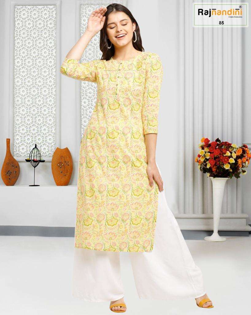 PRINT VOL-14 BY RAJNANDINI DESIGNER STYLISH FANCY COLORFUL BEAUTIFUL PARTY WEAR & ETHNIC WEAR COLLECTION PURE COTTON PRINT KURTIS AT WHOLESALE PRICE