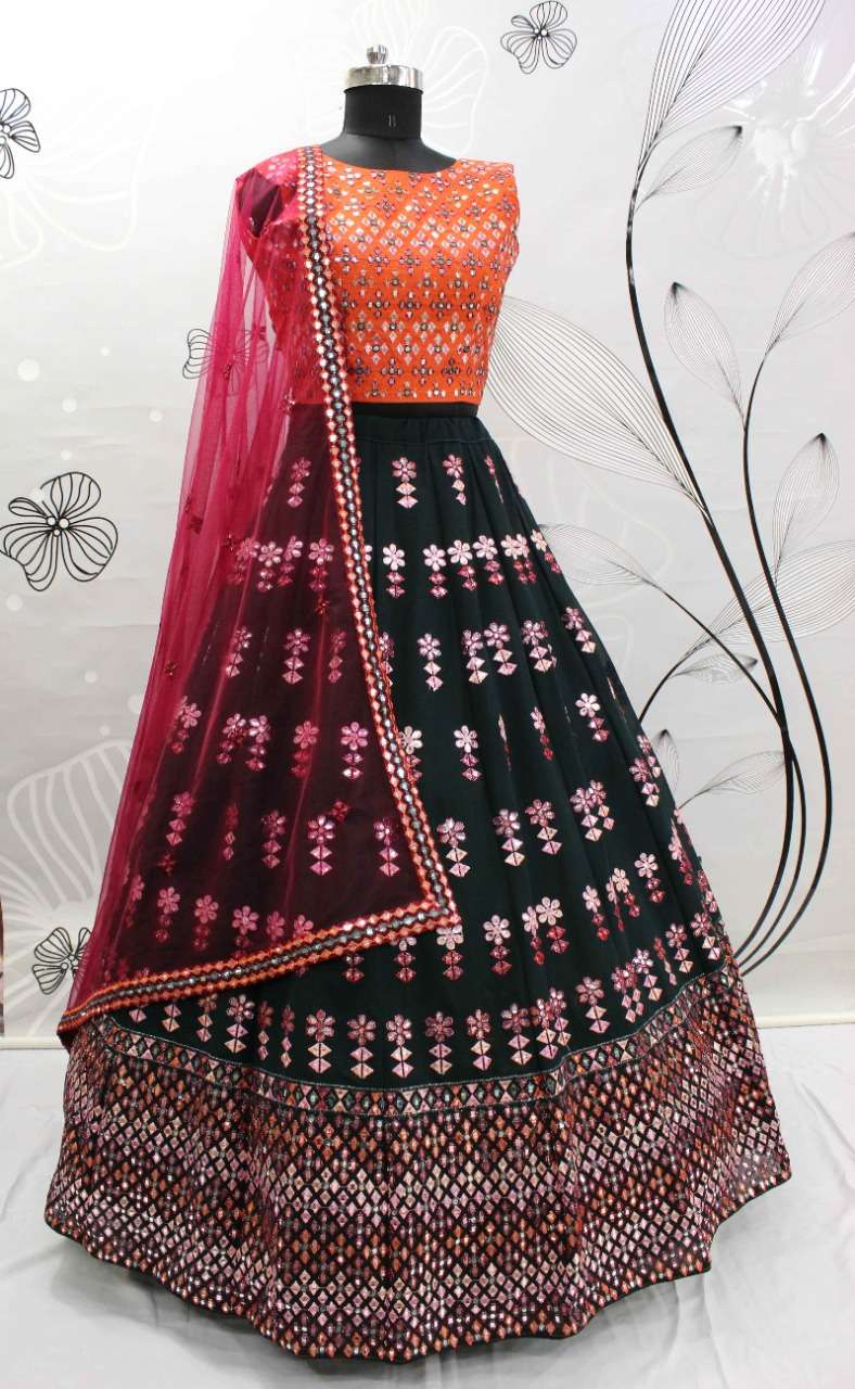 Bridesmaid Vol-15 By Shubhkala 1931 To 1934 Series Indian Traditional Beautiful Stylish Designer Banarasi Silk Jacquard Embroidered Party Wear Georgette Lehengas At Wholesale Price