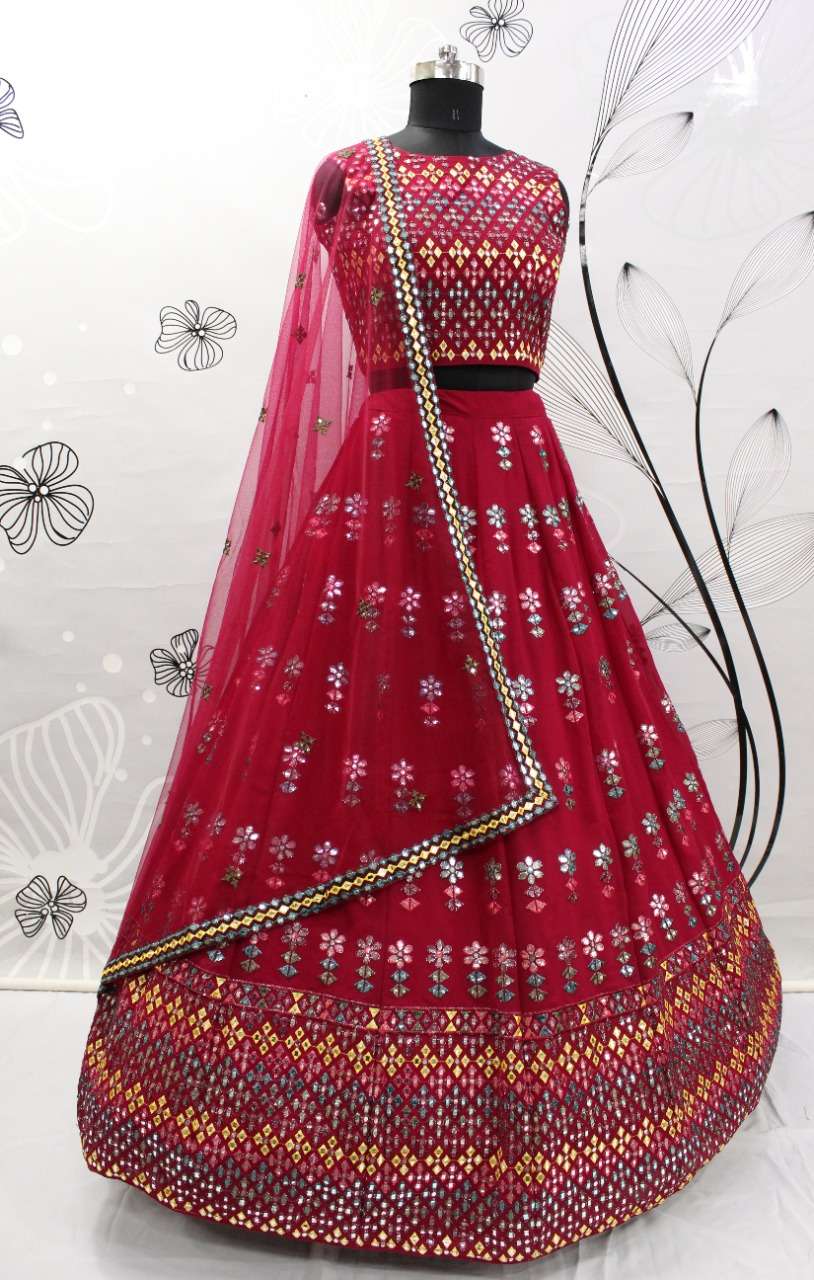 Bridesmaid Vol-15 By Shubhkala 1931 To 1934 Series Indian Traditional Beautiful Stylish Designer Banarasi Silk Jacquard Embroidered Party Wear Georgette Lehengas At Wholesale Price