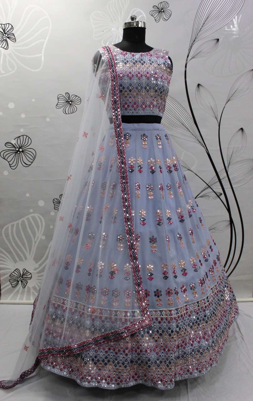 Bridesmaid Vol-15 By Shubhkala 1931 To 1934 Series Indian Traditional Beautiful Stylish Designer Banarasi Silk Jacquard Embroidered Party Wear Georgette Lehengas At Wholesale Price