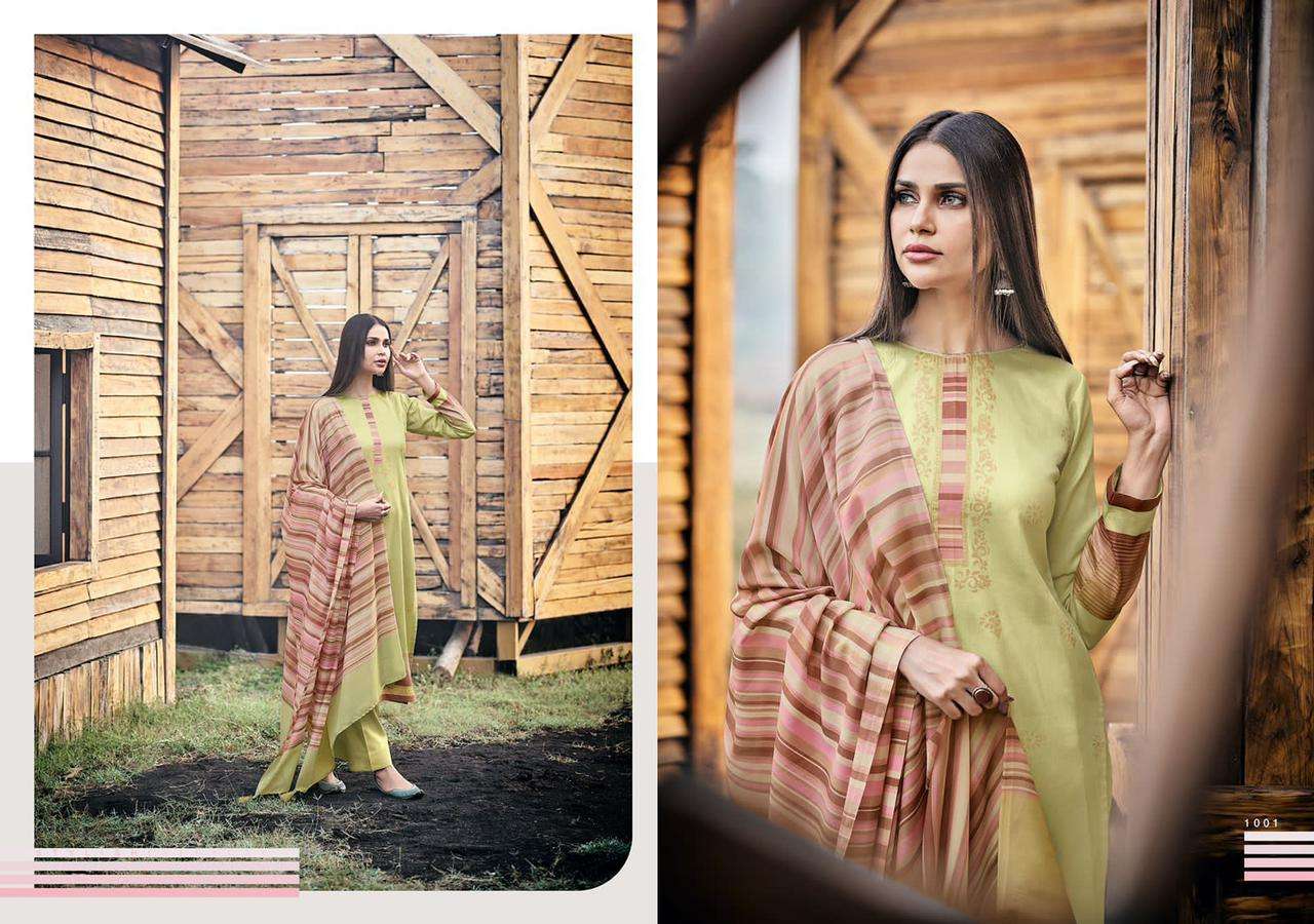 SAAGA BY PRM TRENDZ 1001 TO 1010 SERIES BEAUTIFUL SUITS COLORFUL STYLISH FANCY CASUAL WEAR & ETHNIC WEAR PURE JAM SILK PRINT DRESSES AT WHOLESALE PRICE