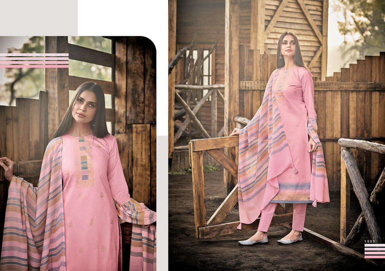 SAAGA BY PRM TRENDZ 1001 TO 1010 SERIES BEAUTIFUL SUITS COLORFUL STYLISH FANCY CASUAL WEAR & ETHNIC WEAR PURE JAM SILK PRINT DRESSES AT WHOLESALE PRICE
