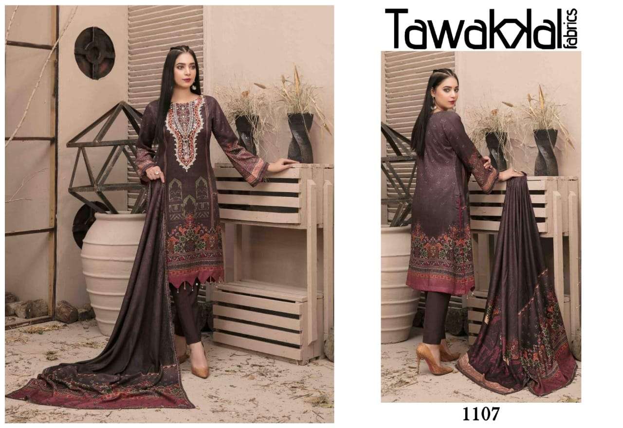 KASHISH BY TAWAKKAL FAB 1101 TO 1110 SERIES BEAUTIFUL STYLISH SUITS FANCY COLORFUL CASUAL WEAR & ETHNIC WEAR & READY TO WEAR HEAVY COTTON PRINTED DRESSES AT WHOLESALE PRICE