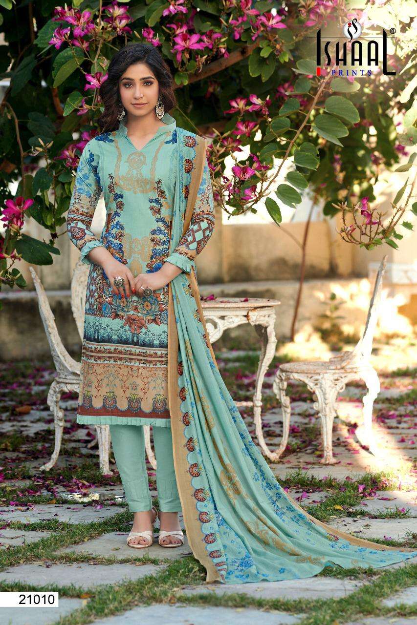 GULMOHAR VOL-21 BY ISHAAL PRINTS 21001 TO 21010 SERIES BEAUTIFUL SUITS COLORFUL STYLISH FANCY CASUAL WEAR & ETHNIC WEAR PURE LAWN PRINT DRESSES AT WHOLESALE PRICE