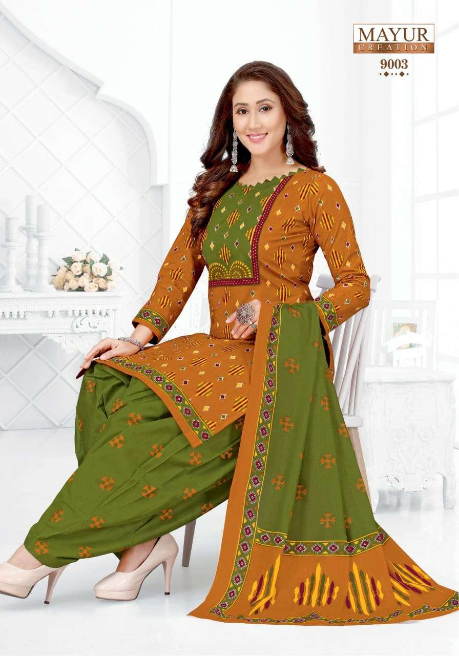 IKKAT SPECIAL VOL-9 BY MAYUR CREATION 9001 TO 9010 SERIES BEAUTIFUL SUITS STYLISH FANCY COLORFUL CASUAL WEAR & ETHNIC WEAR PURE COTTON DRESSES AT WHOLESALE PRICE