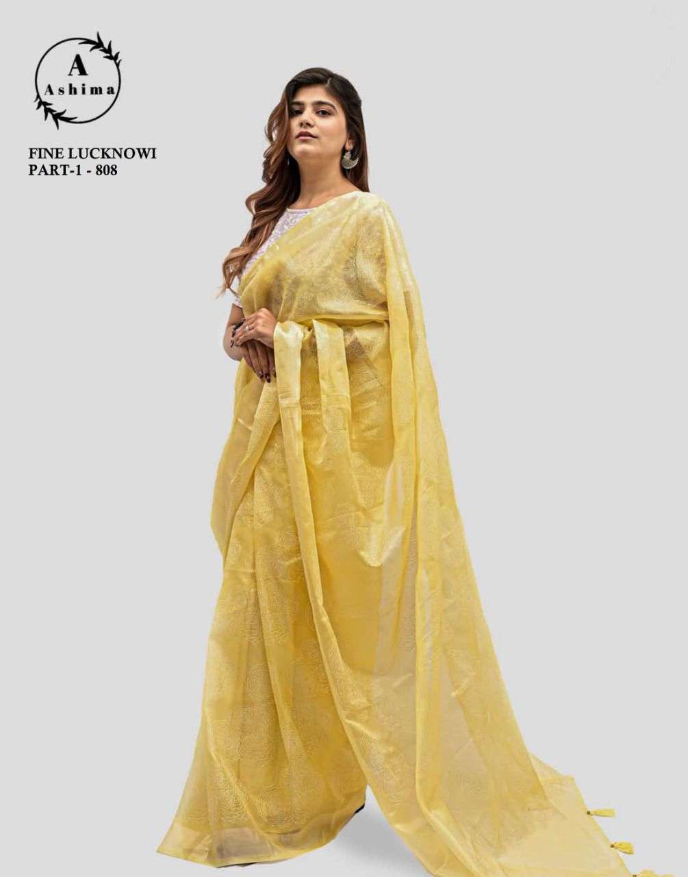 FINE LUCKNOWI BY ASHIMA 801 TO 808 SERIES INDIAN TRADITIONAL WEAR COLLECTION BEAUTIFUL STYLISH FANCY COLORFUL PARTY WEAR & OCCASIONAL WEAR GEORGETTE EMBROIDERED SAREES AT WHOLESALE PRICE