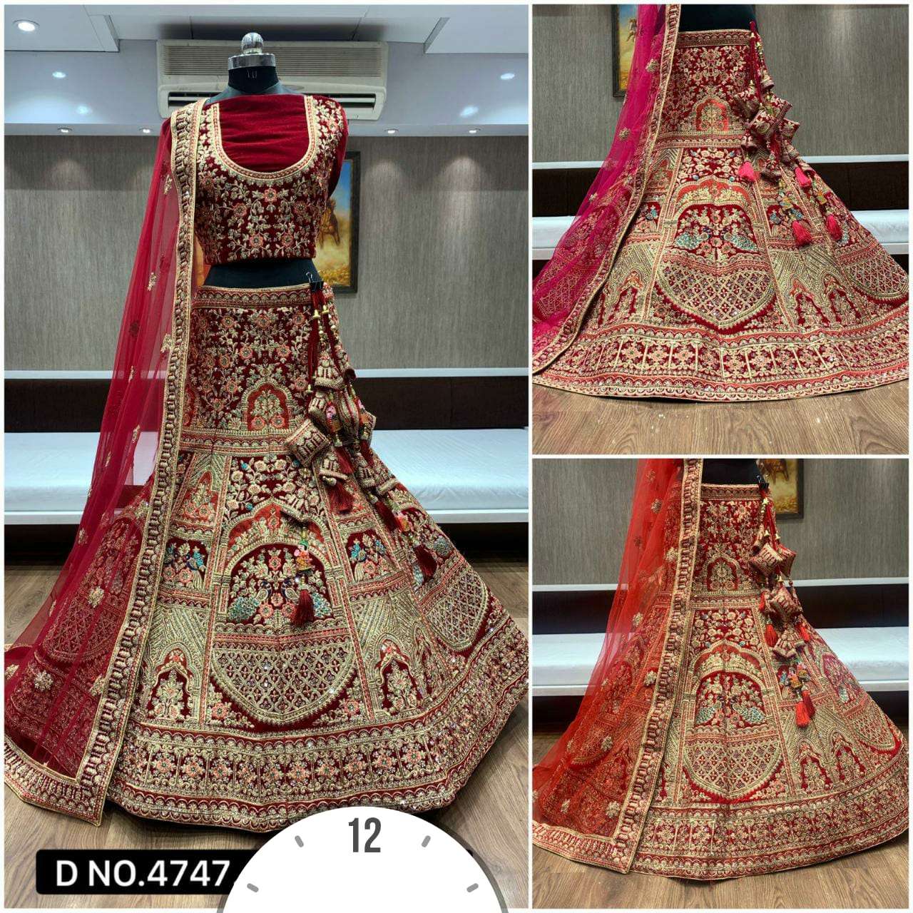 BRIDAL LEHENGA BY PURPLE CREATION BEAUTIFUL COLORFUL FANCY WEDDING COLLECTION OCCASIONAL WEAR & PARTY WEAR VELVET EMBROIDERY LEHENGAS AT WHOLESALE PRICE