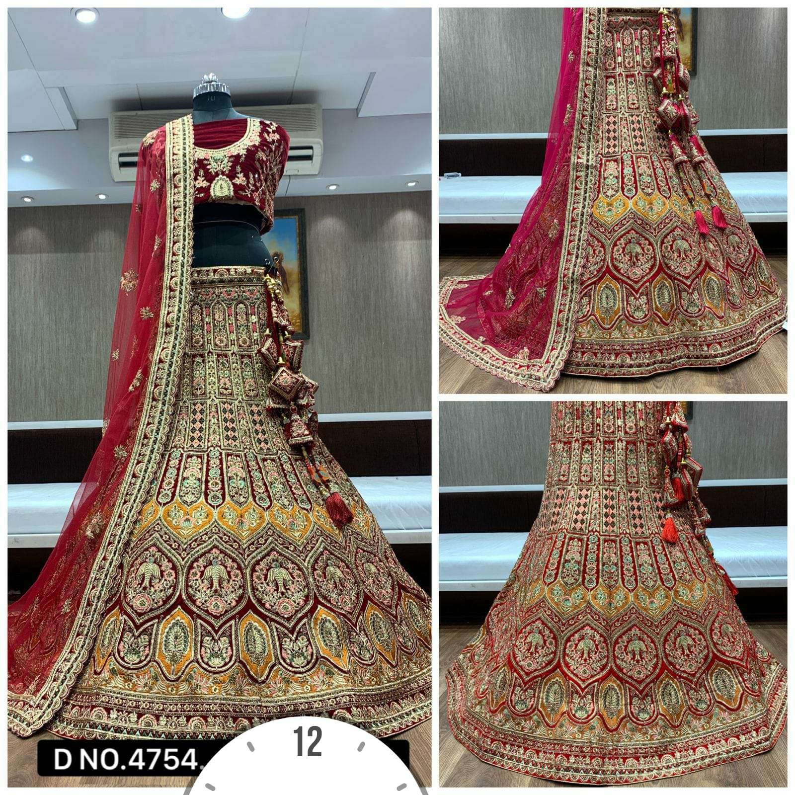 BRIDAL LEHENGA BY PURPLE CREATION BEAUTIFUL COLORFUL FANCY WEDDING COLLECTION OCCASIONAL WEAR & PARTY WEAR VELVET EMBROIDERY LEHENGAS AT WHOLESALE PRICE