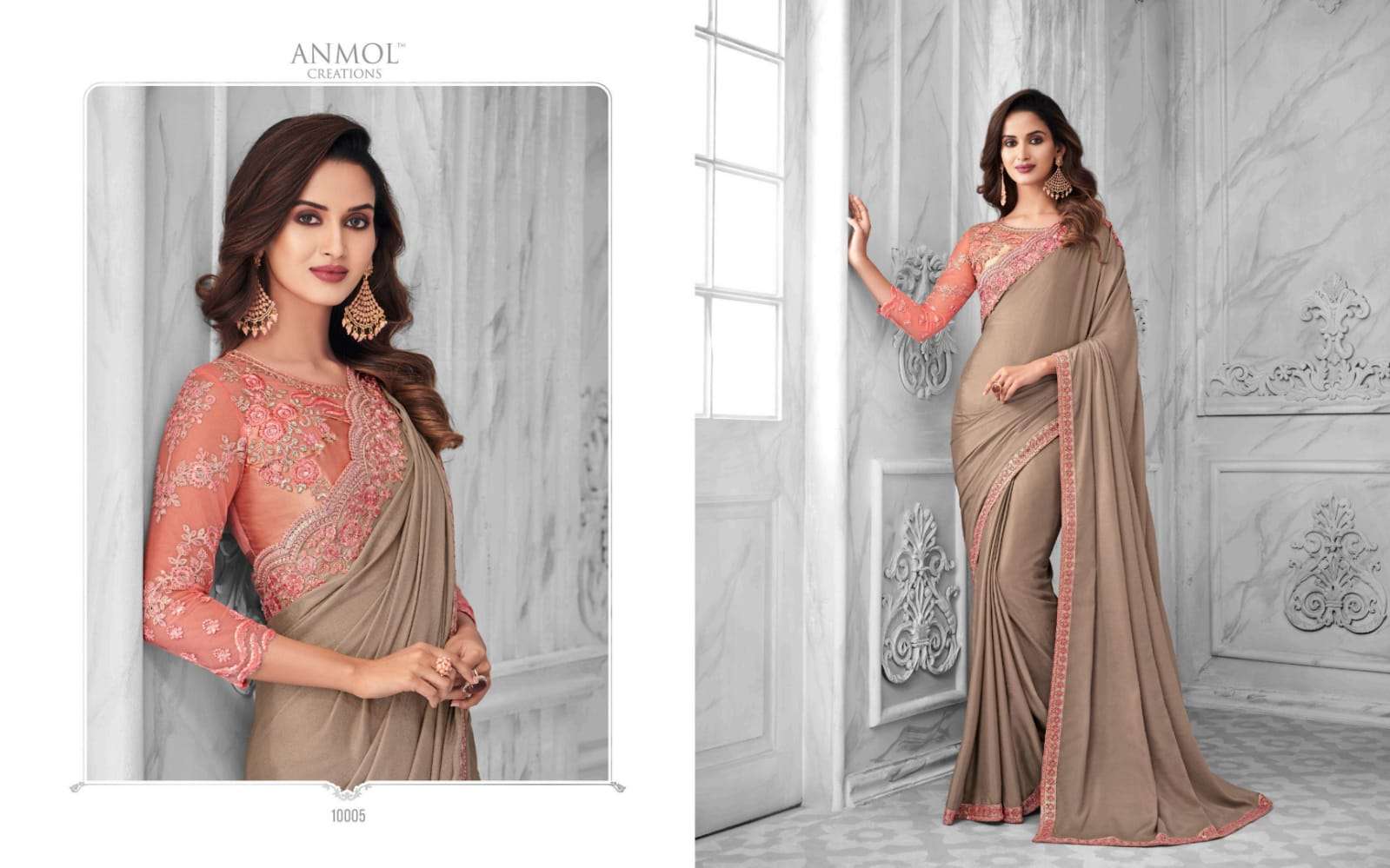 ELEGANCE VOL-14 BY ANMOL CREATION 10001 TO 10016 SERIES INDIAN TRADITIONAL WEAR COLLECTION BEAUTIFUL STYLISH FANCY COLORFUL PARTY WEAR & OCCASIONAL WEAR FANCY SAREES AT WHOLESALE PRICE
