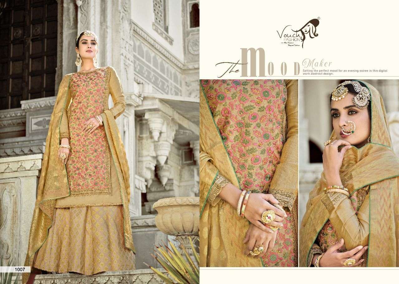 TAMANNA BY VOUCHE 1001 TO 1007 SERIES BEAUTIFUL ANARKALI SUITS COLORFUL STYLISH FANCY CASUAL WEAR & ETHNIC WEAR SILK/GEORGETTE DRESSES AT WHOLESALE PRICE