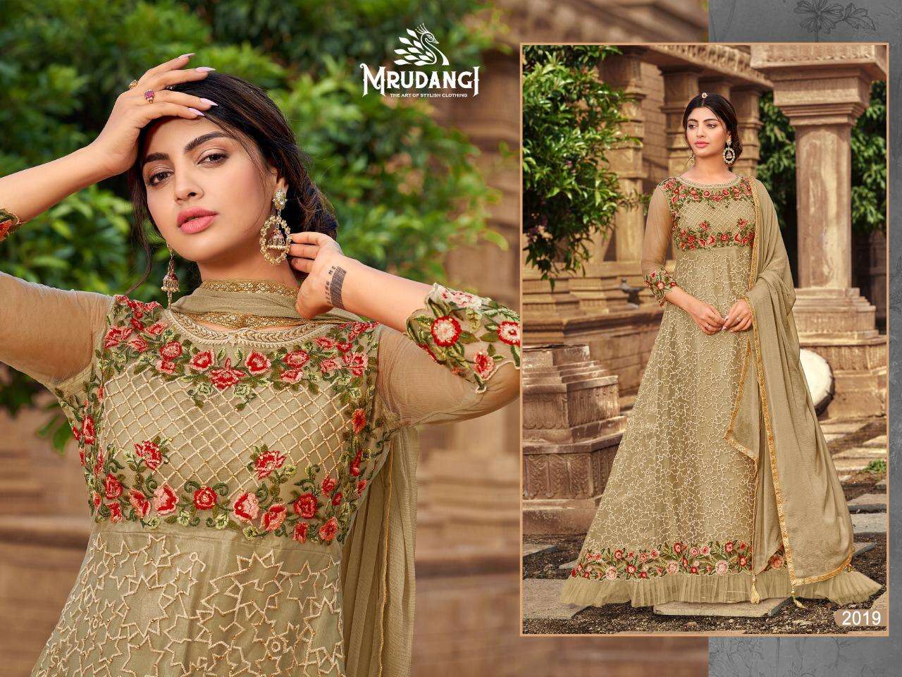 SANJH BY MRUDANGI 2019 TO 2024 SERIES BEAUTIFUL STYLISH ANARKALI