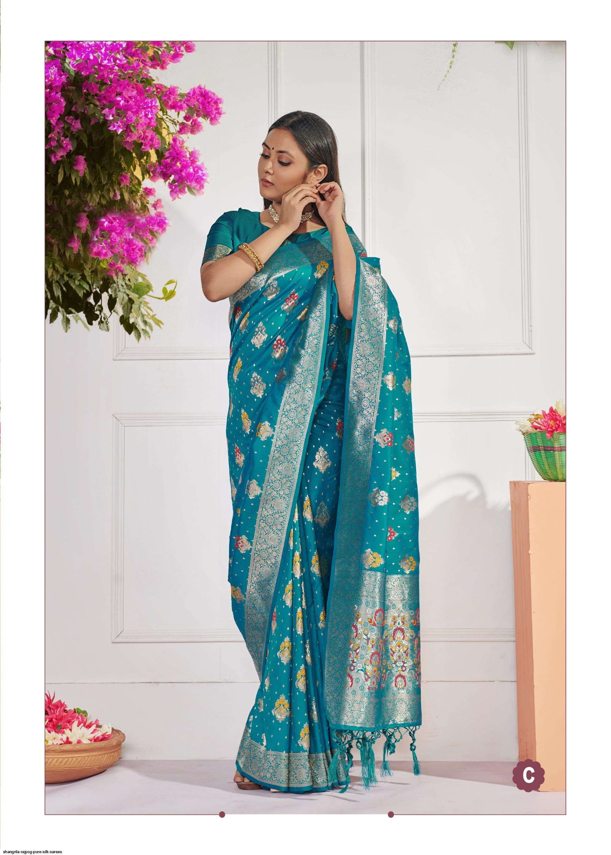 RAJYOG SILK BY SHANGRILA A TO F SERIES INDIAN TRADITIONAL WEAR COLLECTION BEAUTIFUL STYLISH FANCY COLORFUL PARTY WEAR & OCCASIONAL WEAR SOFT SILK SAREES AT WHOLESALE PRICE