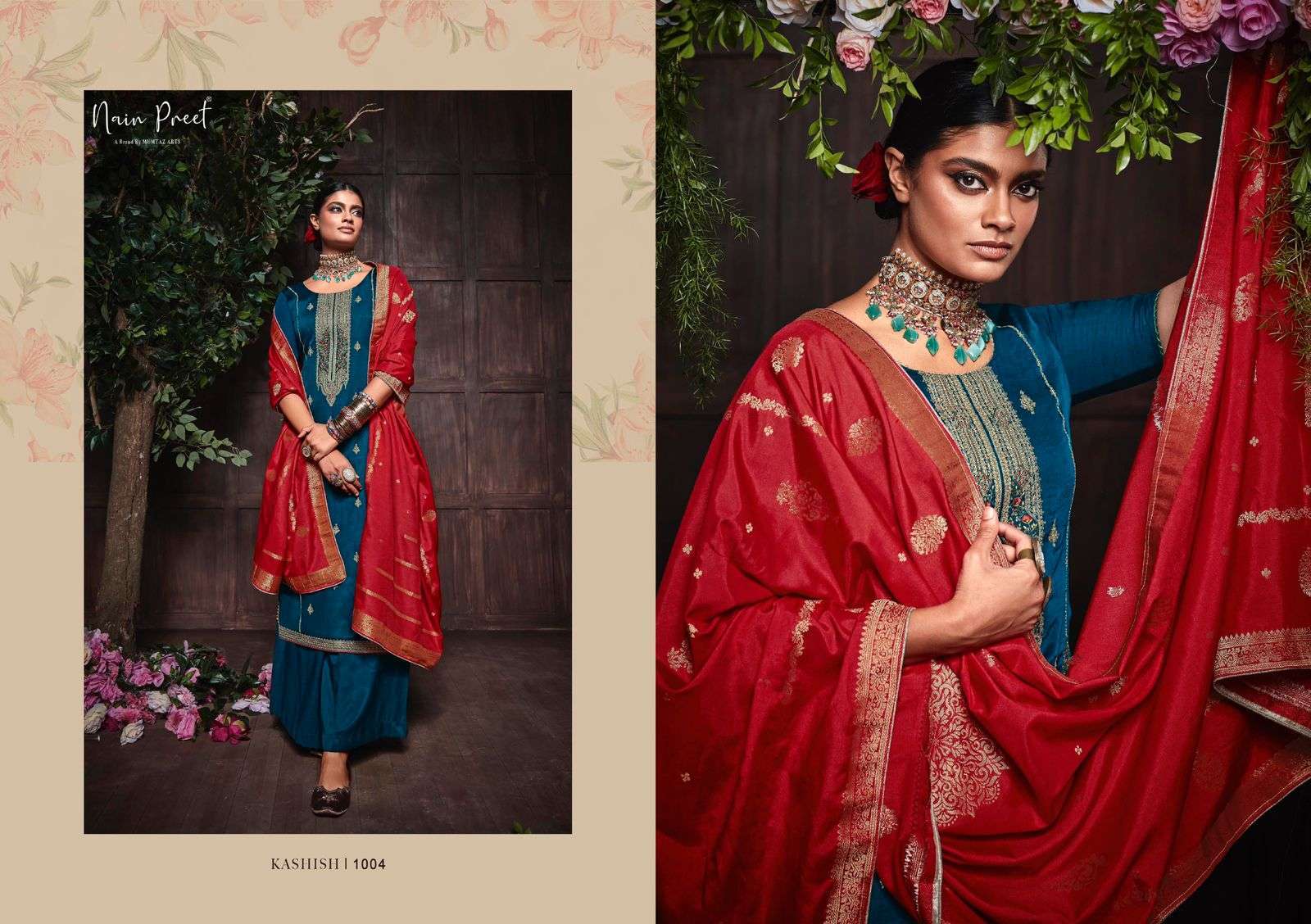 KASHISH BY NAIN PREET 1001 TO 1006 SERIES BEAUTIFUL SUITS COLORFUL STYLISH FANCY CASUAL WEAR & ETHNIC WEAR SOFT SILK DRESSES AT WHOLESALE PRICE