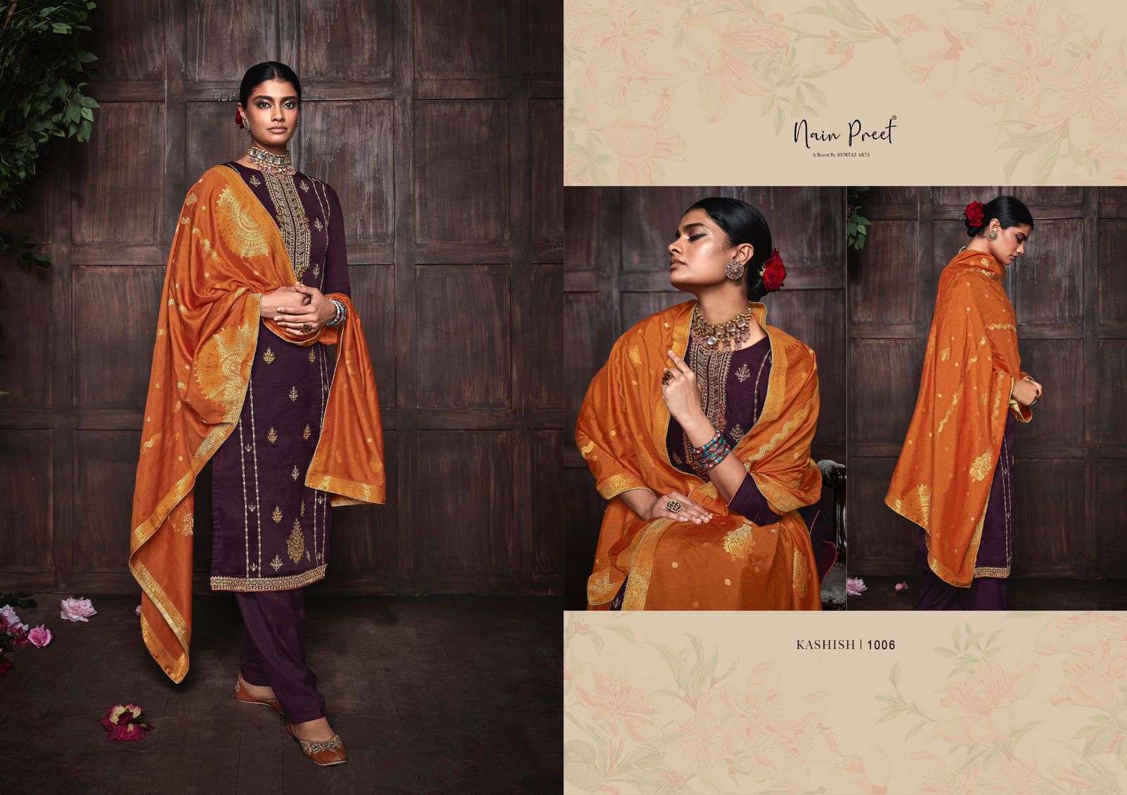 KASHISH BY NAIN PREET 1001 TO 1006 SERIES BEAUTIFUL SUITS COLORFUL STYLISH FANCY CASUAL WEAR & ETHNIC WEAR SOFT SILK DRESSES AT WHOLESALE PRICE