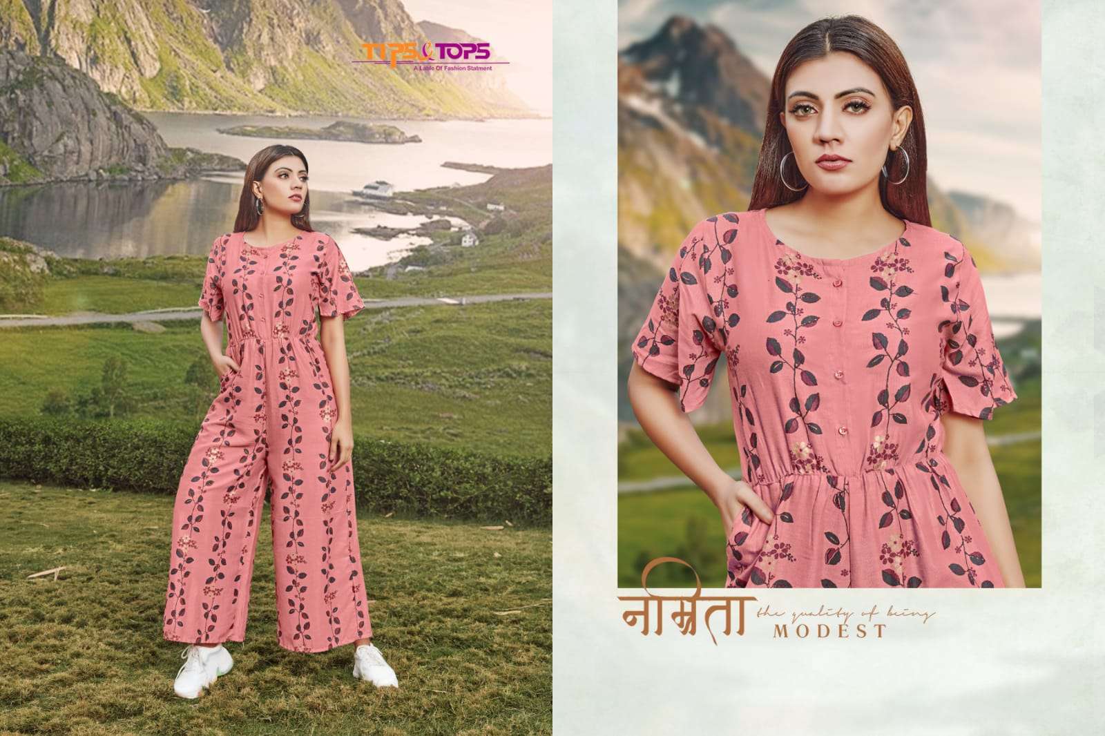 JUMPSUIT VOL-9 BY TIPS AND TOPS 901 TO 906 SERIES DESIGNER STYLISH FANCY COLORFUL BEAUTIFUL PARTY WEAR & ETHNIC WEAR COLLECTION HEAVY RAYON PRINT JUMPSUIT AT WHOLESALE PRICE