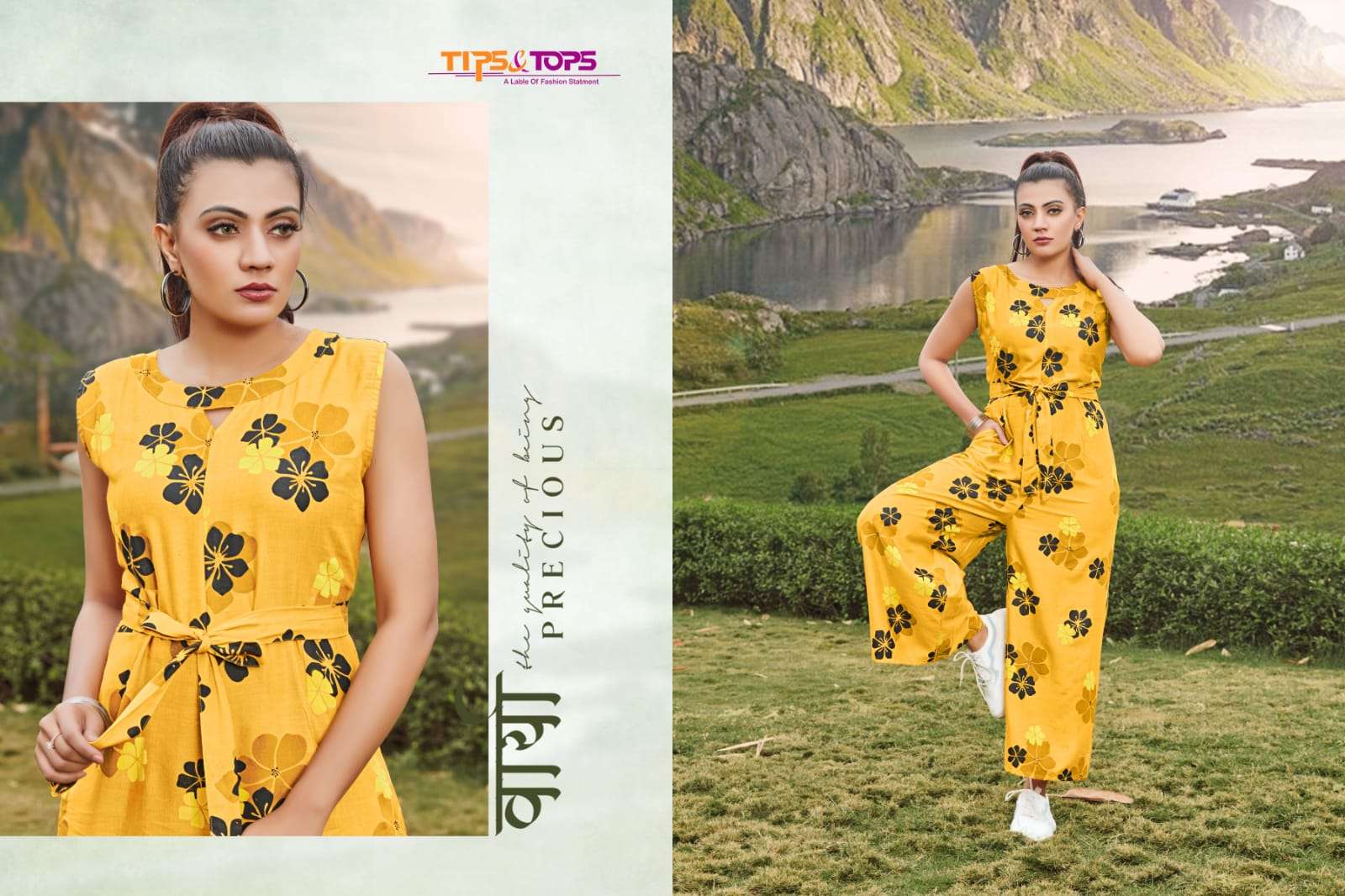 JUMPSUIT VOL-9 BY TIPS AND TOPS 901 TO 906 SERIES DESIGNER STYLISH FANCY COLORFUL BEAUTIFUL PARTY WEAR & ETHNIC WEAR COLLECTION HEAVY RAYON PRINT JUMPSUIT AT WHOLESALE PRICE