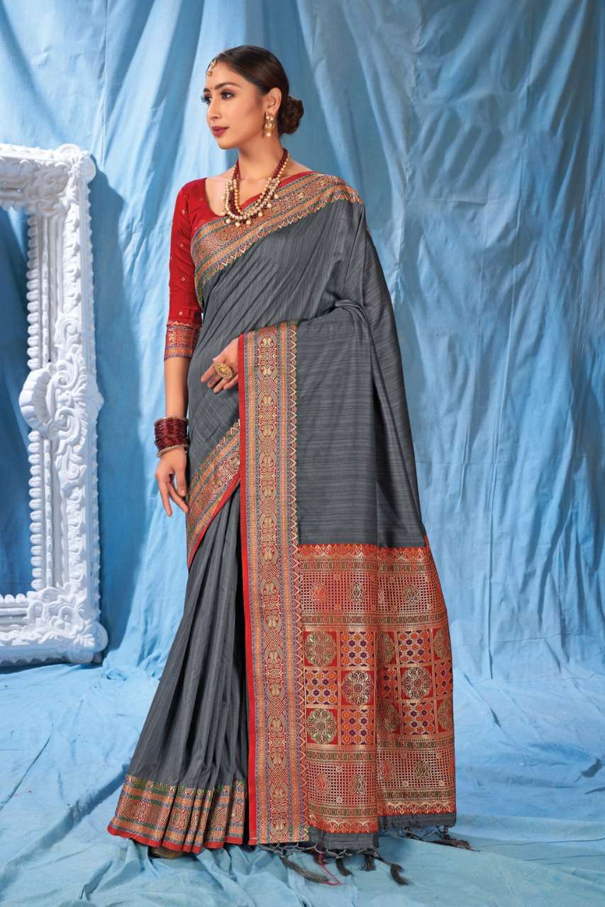 KANIKA SILK BY SANGAM PRINTS 1377 TO 1382 SERIES INDIAN TRADITIONAL WEAR COLLECTION BEAUTIFUL STYLISH FANCY COLORFUL PARTY WEAR & OCCASIONAL WEAR SILK SAREES AT WHOLESALE PRICE