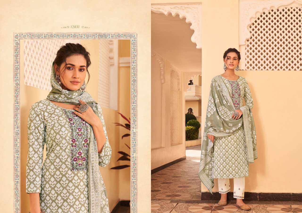CHANNEL VOL-2 BY KIVI 12831 TO 12836 SERIES BEAUTIFUL SUITS COLORFUL STYLISH FANCY CASUAL WEAR & ETHNIC WEAR CAMBRIC COTTON WITH WORK DRESSES AT WHOLESALE PRICE