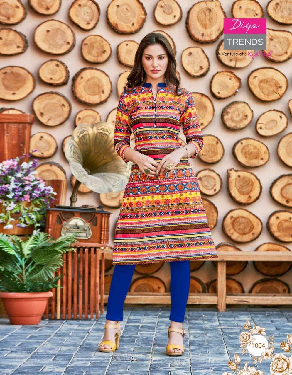 BABY DOLLS VOL-1 BY DIYA TRENDS 1001 TO 1020 SERIES DESIGNER STYLISH FANCY COLORFUL BEAUTIFUL PARTY WEAR & ETHNIC WEAR COLLECTION COTTON KURTIS AT WHOLESALE PRICE