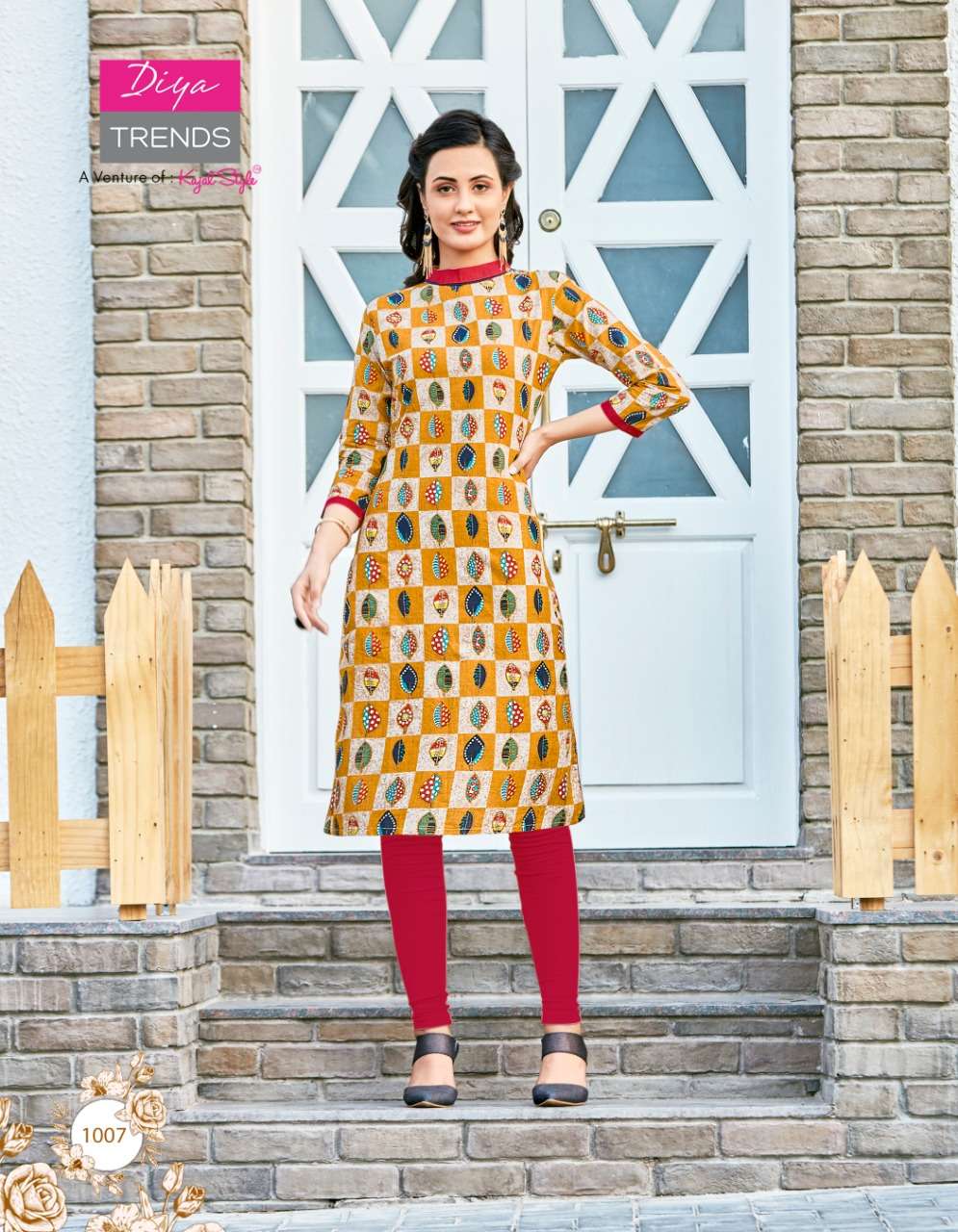 BABY DOLLS VOL-1 BY DIYA TRENDS 1001 TO 1020 SERIES DESIGNER STYLISH FANCY COLORFUL BEAUTIFUL PARTY WEAR & ETHNIC WEAR COLLECTION COTTON KURTIS AT WHOLESALE PRICE