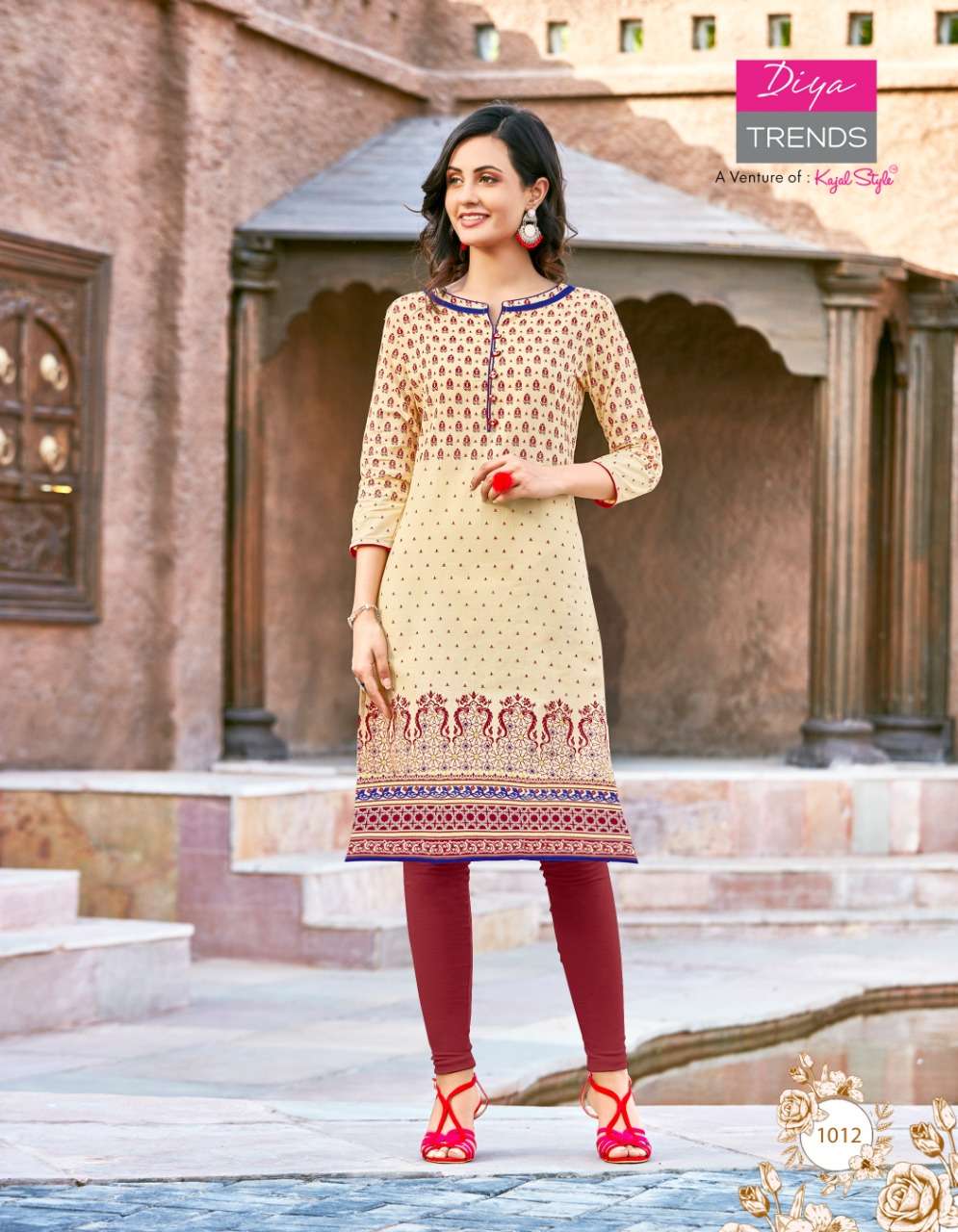 BABY DOLLS VOL-1 BY DIYA TRENDS 1001 TO 1020 SERIES DESIGNER STYLISH FANCY COLORFUL BEAUTIFUL PARTY WEAR & ETHNIC WEAR COLLECTION COTTON KURTIS AT WHOLESALE PRICE
