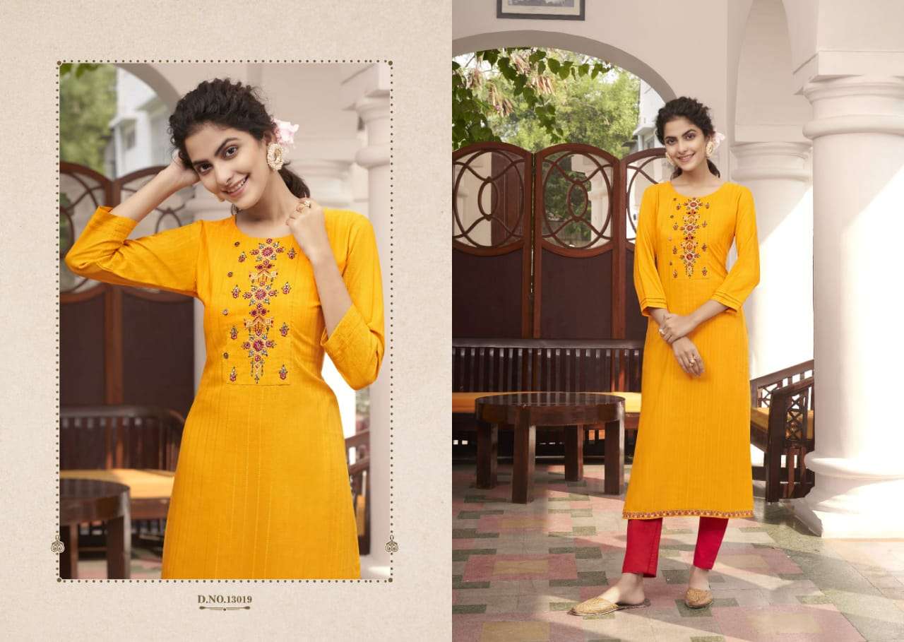 PILI VOL-5 BY KALAROOP 13019 TO 13026 SERIES DESIGNER STYLISH FANCY COLORFUL BEAUTIFUL PARTY WEAR & ETHNIC WEAR COLLECTION FANCY KURTIS AT WHOLESALE PRICE