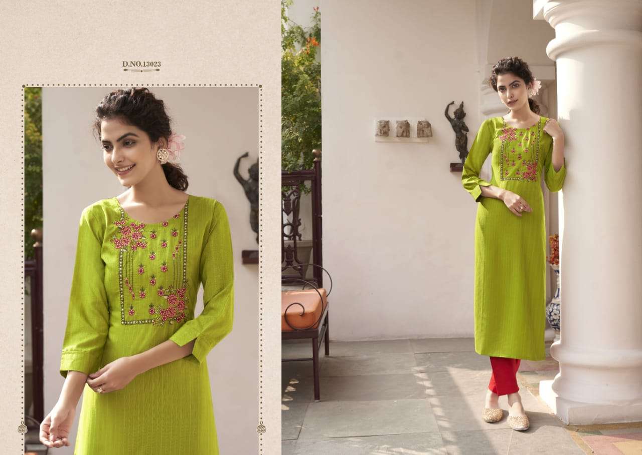 PILI VOL-5 BY KALAROOP 13019 TO 13026 SERIES DESIGNER STYLISH FANCY COLORFUL BEAUTIFUL PARTY WEAR & ETHNIC WEAR COLLECTION FANCY KURTIS AT WHOLESALE PRICE