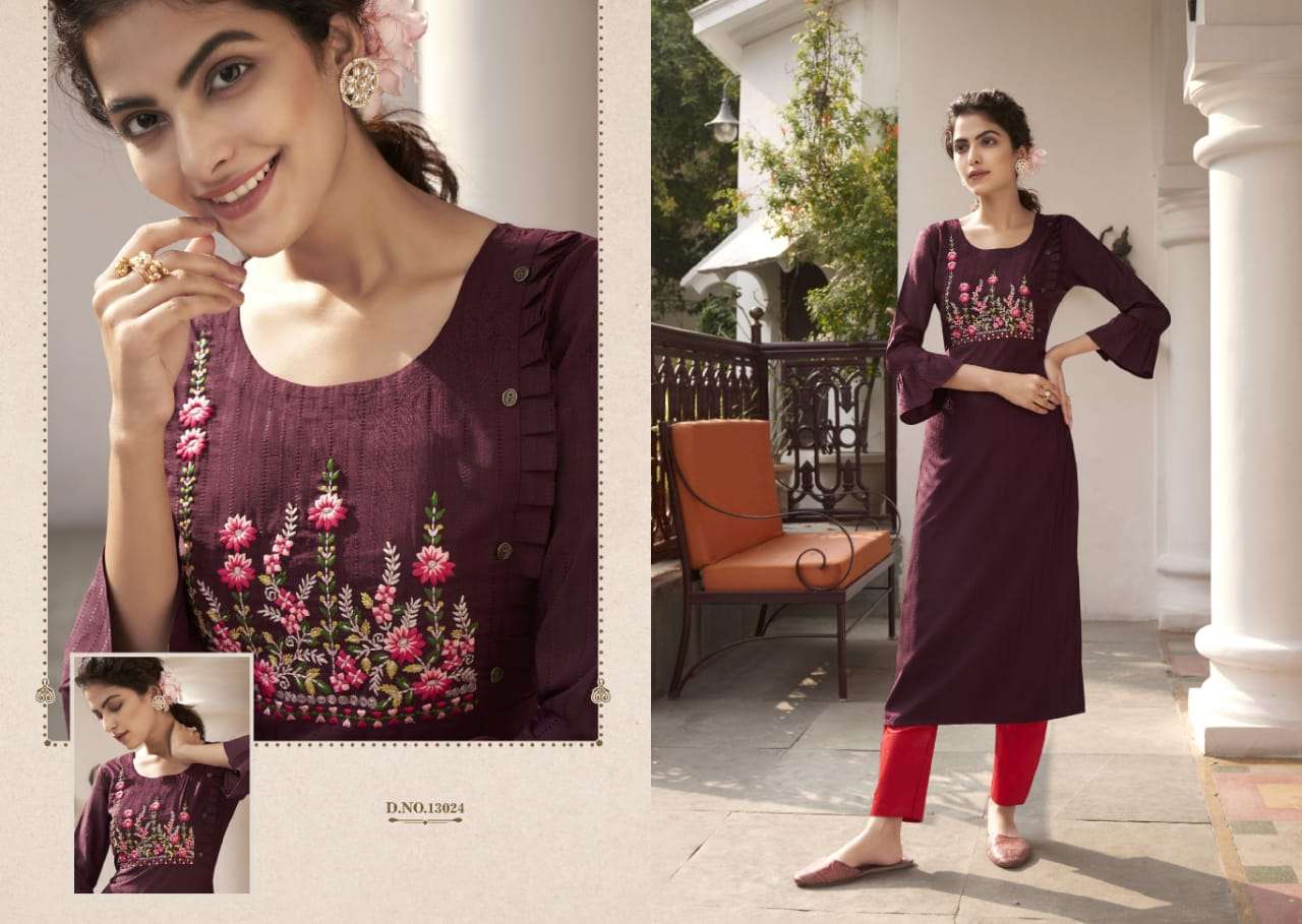 PILI VOL-5 BY KALAROOP 13019 TO 13026 SERIES DESIGNER STYLISH FANCY COLORFUL BEAUTIFUL PARTY WEAR & ETHNIC WEAR COLLECTION FANCY KURTIS AT WHOLESALE PRICE