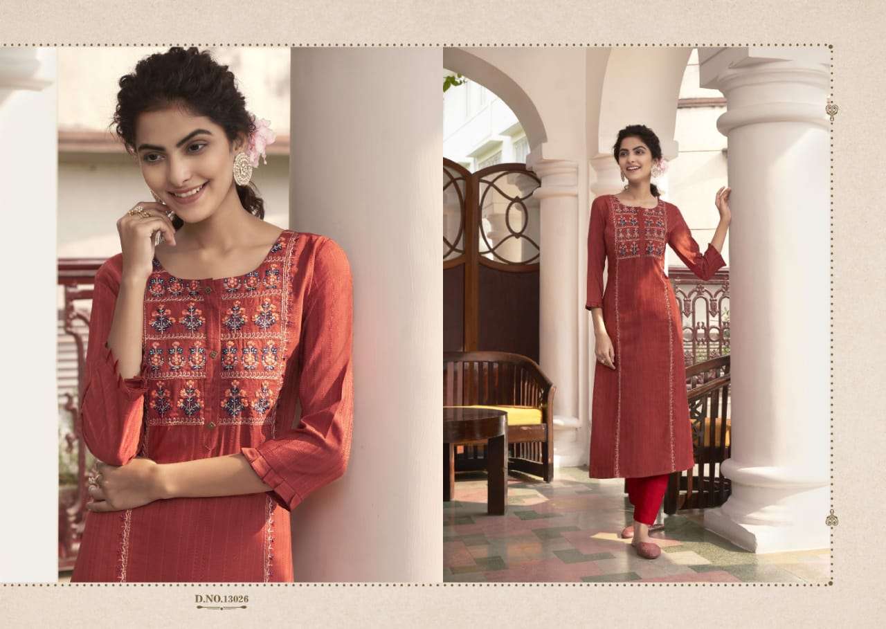 PILI VOL-5 BY KALAROOP 13019 TO 13026 SERIES DESIGNER STYLISH FANCY COLORFUL BEAUTIFUL PARTY WEAR & ETHNIC WEAR COLLECTION FANCY KURTIS AT WHOLESALE PRICE
