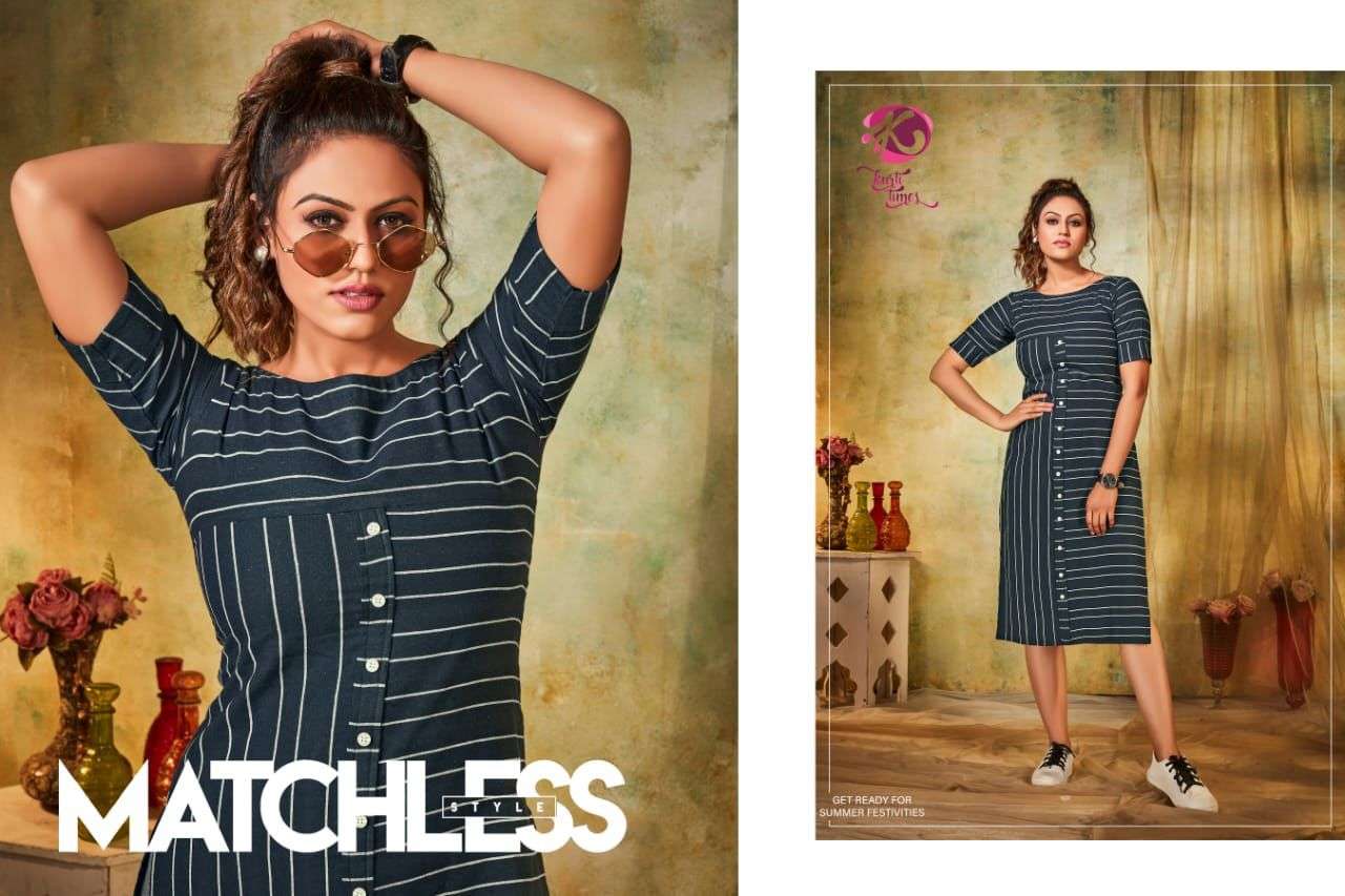 ENLIGHT BY KURTI TIMES 101 TO 104 SERIES DESIGNER STYLISH FANCY COLORFUL BEAUTIFUL PARTY WEAR & ETHNIC WEAR COLLECTION COTTON KURTIS AT WHOLESALE PRICE