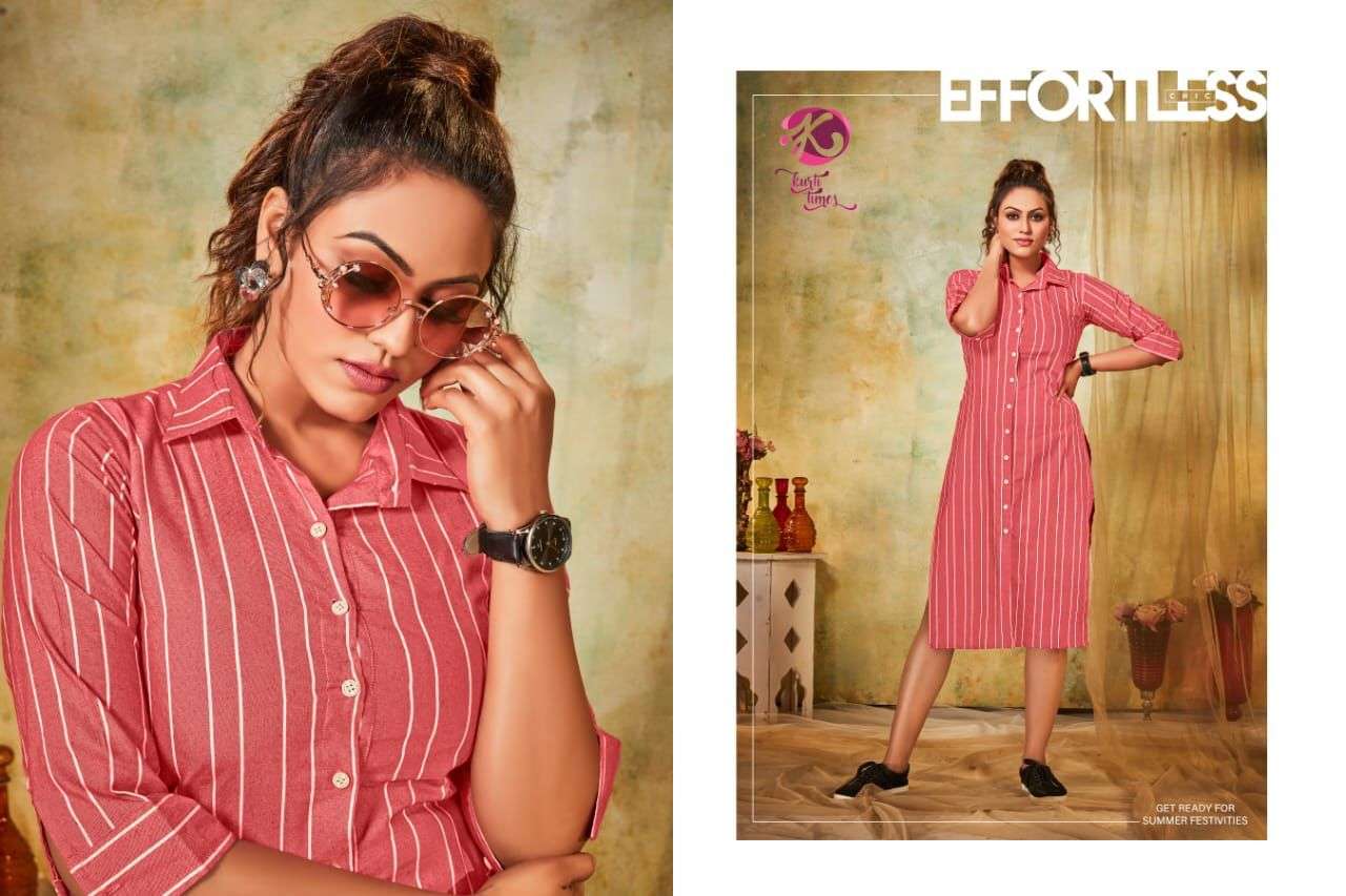 ENLIGHT BY KURTI TIMES 101 TO 104 SERIES DESIGNER STYLISH FANCY COLORFUL BEAUTIFUL PARTY WEAR & ETHNIC WEAR COLLECTION COTTON KURTIS AT WHOLESALE PRICE