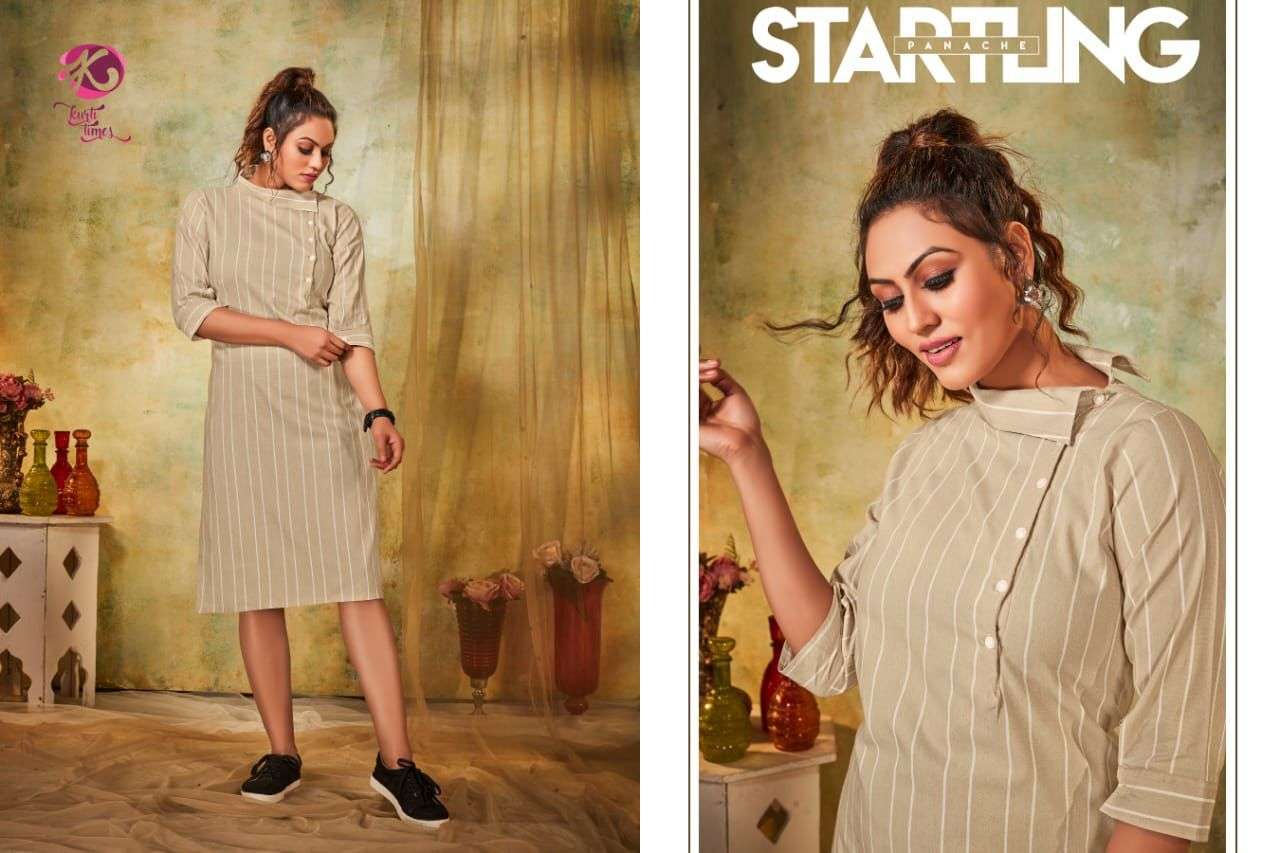 ENLIGHT BY KURTI TIMES 101 TO 104 SERIES DESIGNER STYLISH FANCY COLORFUL BEAUTIFUL PARTY WEAR & ETHNIC WEAR COLLECTION COTTON KURTIS AT WHOLESALE PRICE